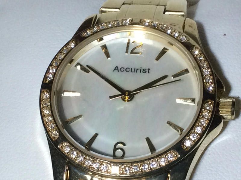 Designer Accurist ladies gold bracelet watch Size ONE SIZE - 1 Thumbnail