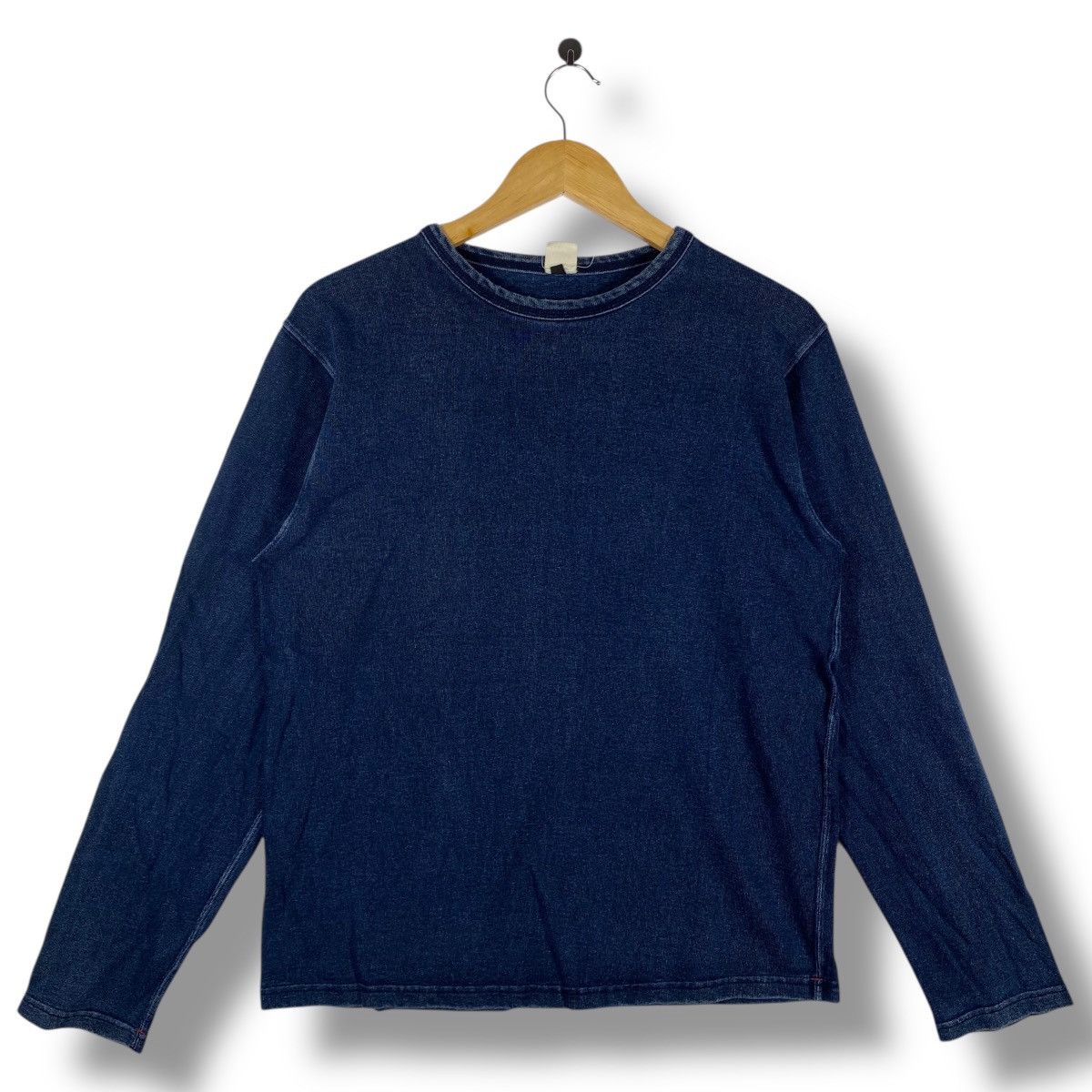 Eternal × Japanese Brand Concept By ETERNAL Natural Indigo Dyed Longsleeve Tee Shirt Size US M / EU 48-50 / 2 - 1 Thumbnail