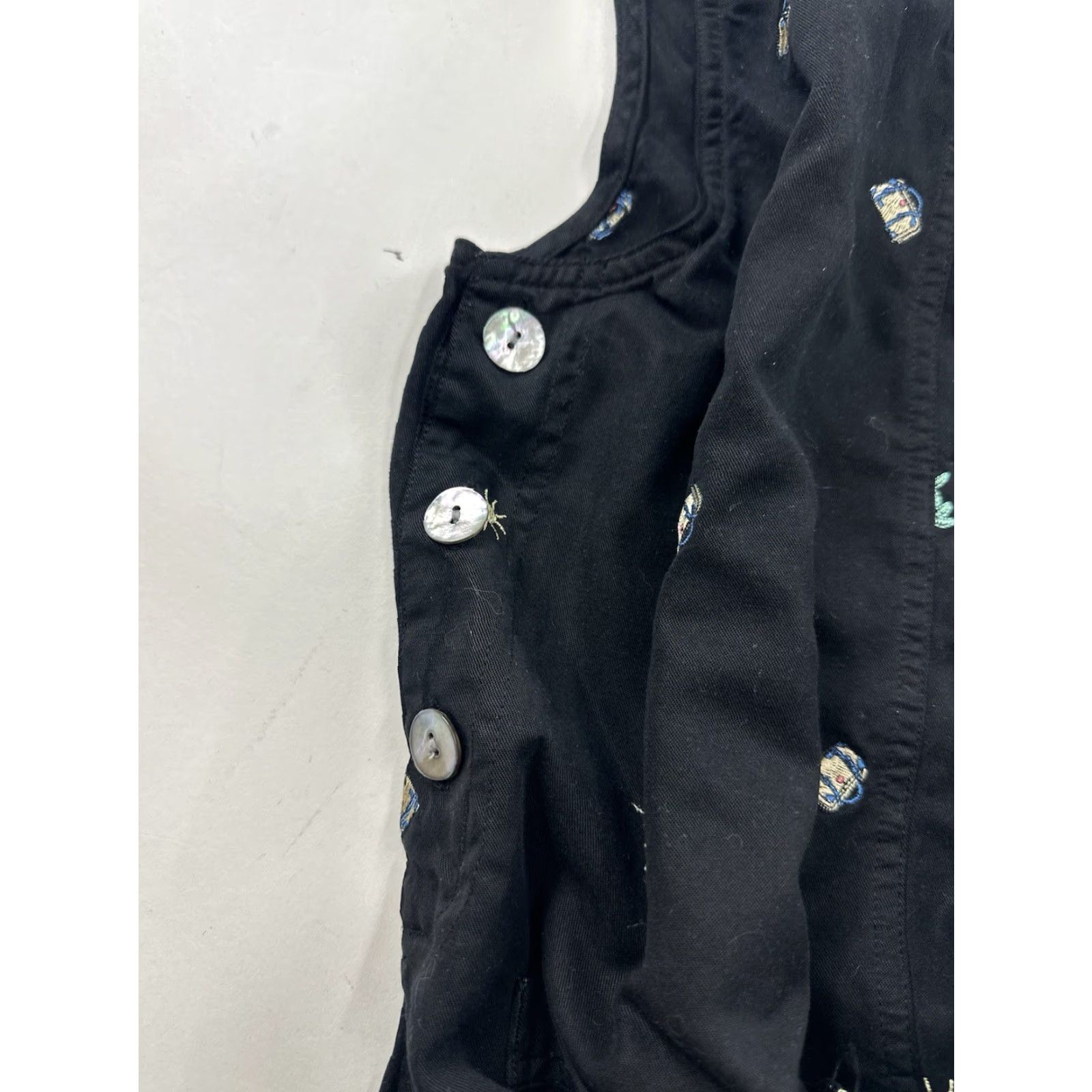 Vintage VINTAGE AKS Dress Women’s PXS Black Embroidered Maxi A-Line Sleeveless Crew Neck Summer Spring Women’s Mens? Size XS / US 0-2 / IT 36-38 - 7 Thumbnail