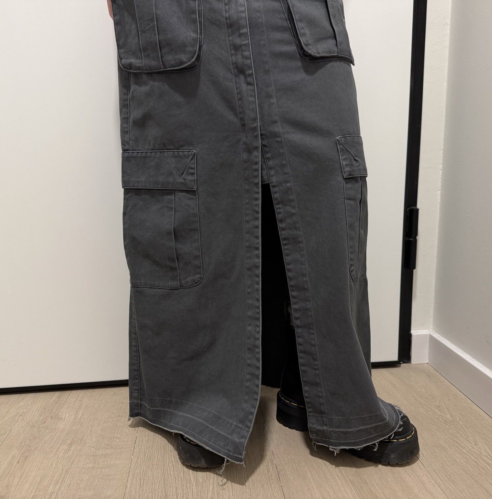 Vintage Jerry Hall vintage cargo y2k swag Long Skirt Pocket 2000`s Size 25" / US 0 / IT 36 - 6 Thumbnail