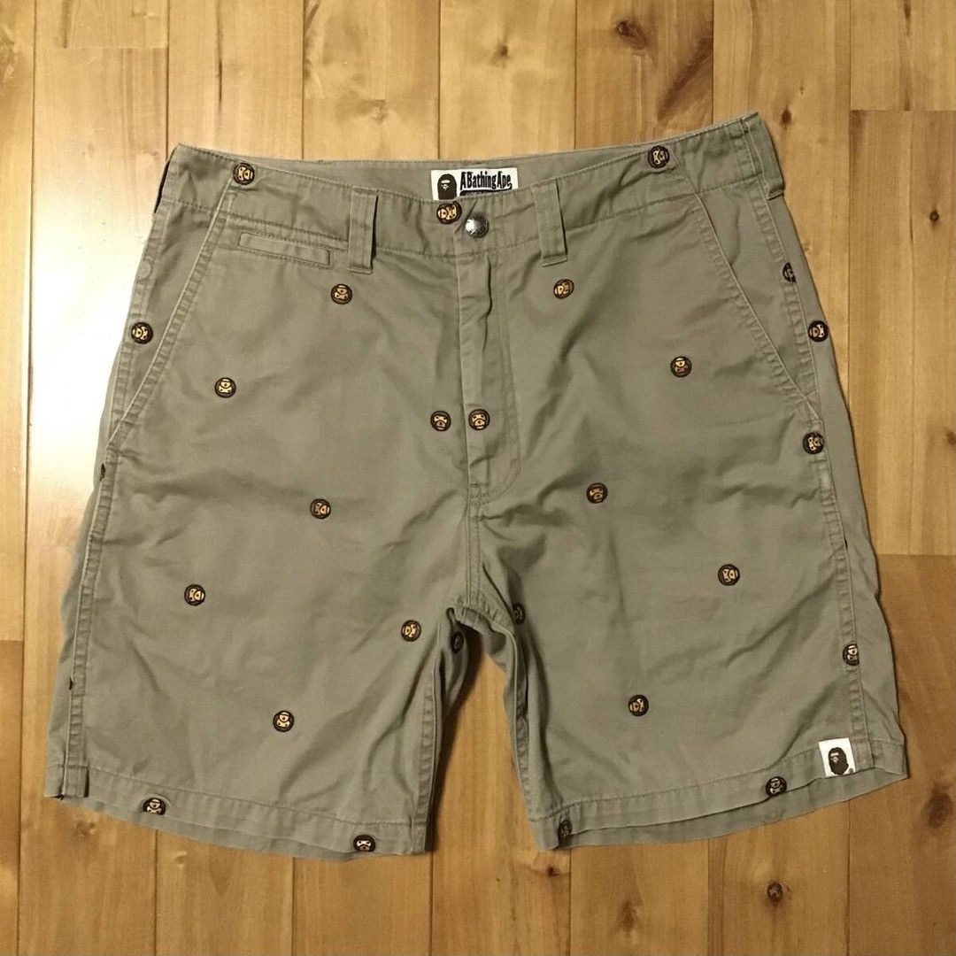 Bape BAPE Milo Face Embroidered Shorts a bathing ape NIGO ★size S Size US 30 / EU 46 - 2 Thumbnail