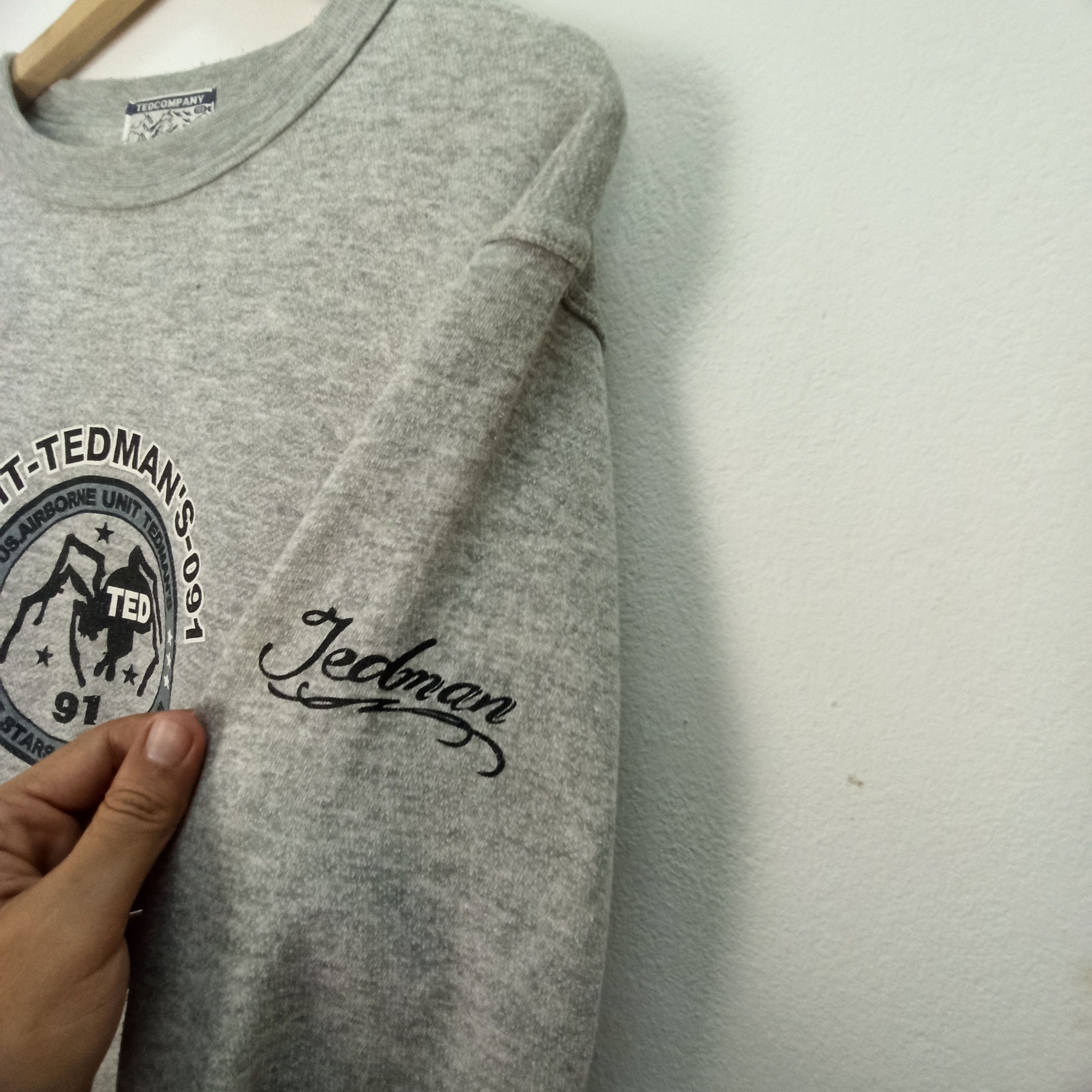 Tedman Vintage 90's Us.Airborne Unit Tedman Streetwear Sweatshirt Size US M / EU 48-50 / 2 - 4 Thumbnail