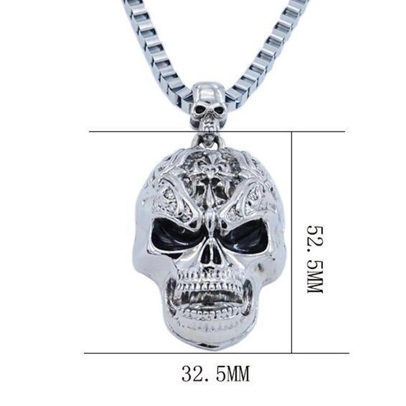 Jewelry Retro Hip-hop Evil Skull Necklace Size ONE SIZE - 6 Thumbnail