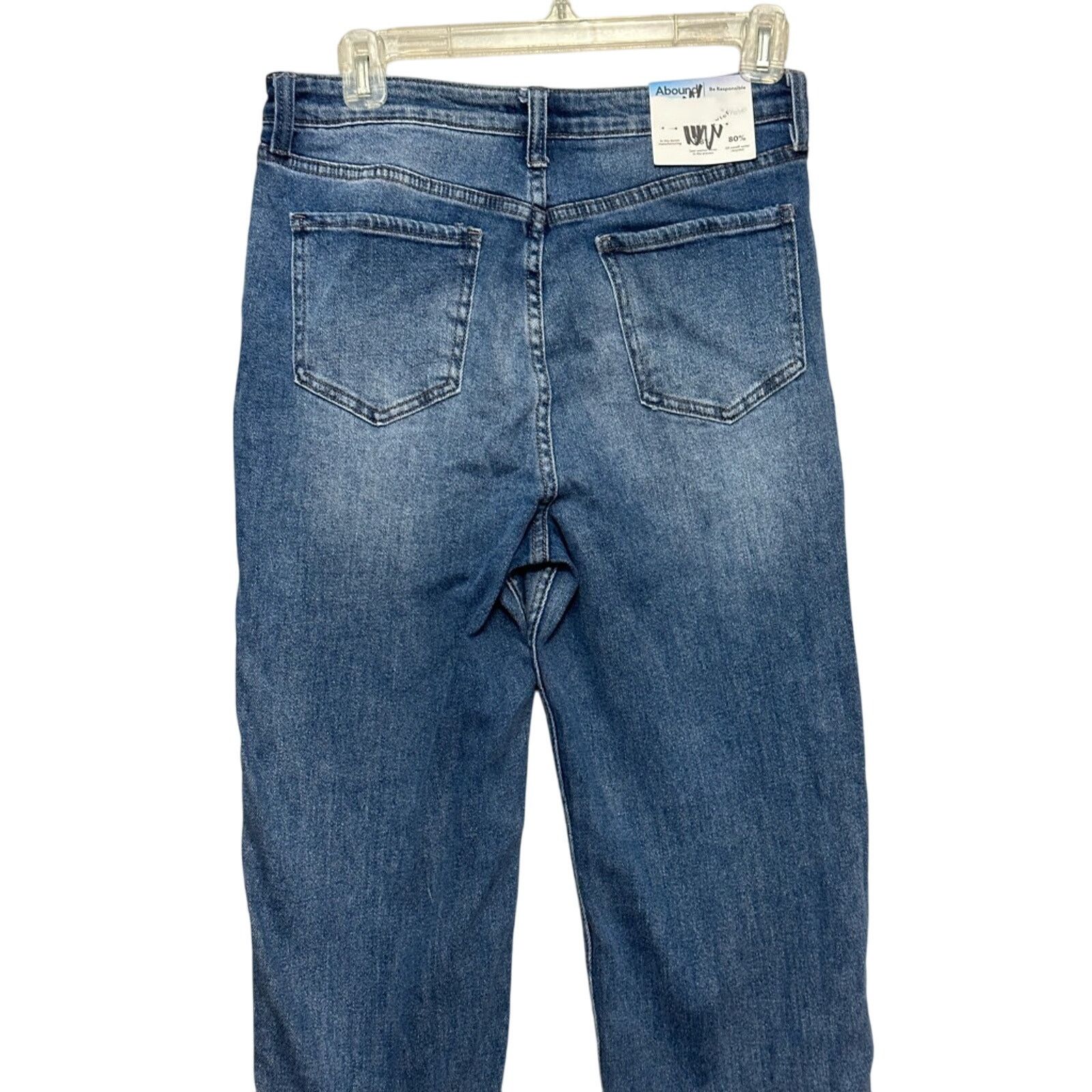 Other Abound Mom Jeans Straight Leg High Rise Button Fly Blue 27 Size 27" / US 4 / IT 40 - 5 Thumbnail