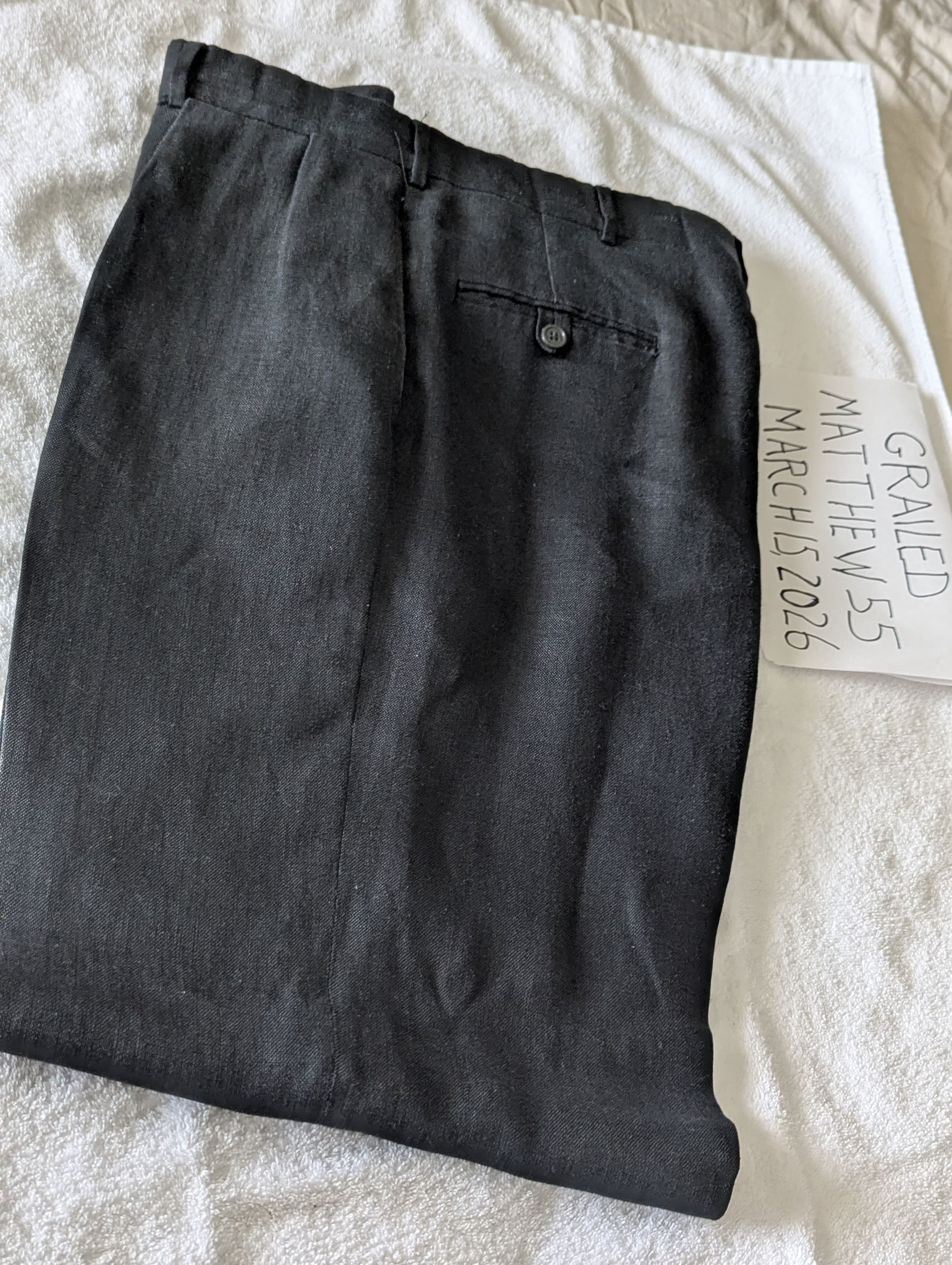 Polo Ralph Lauren Vintage Black Linen Pant Size US 36 / EU 52 - 2 Thumbnail