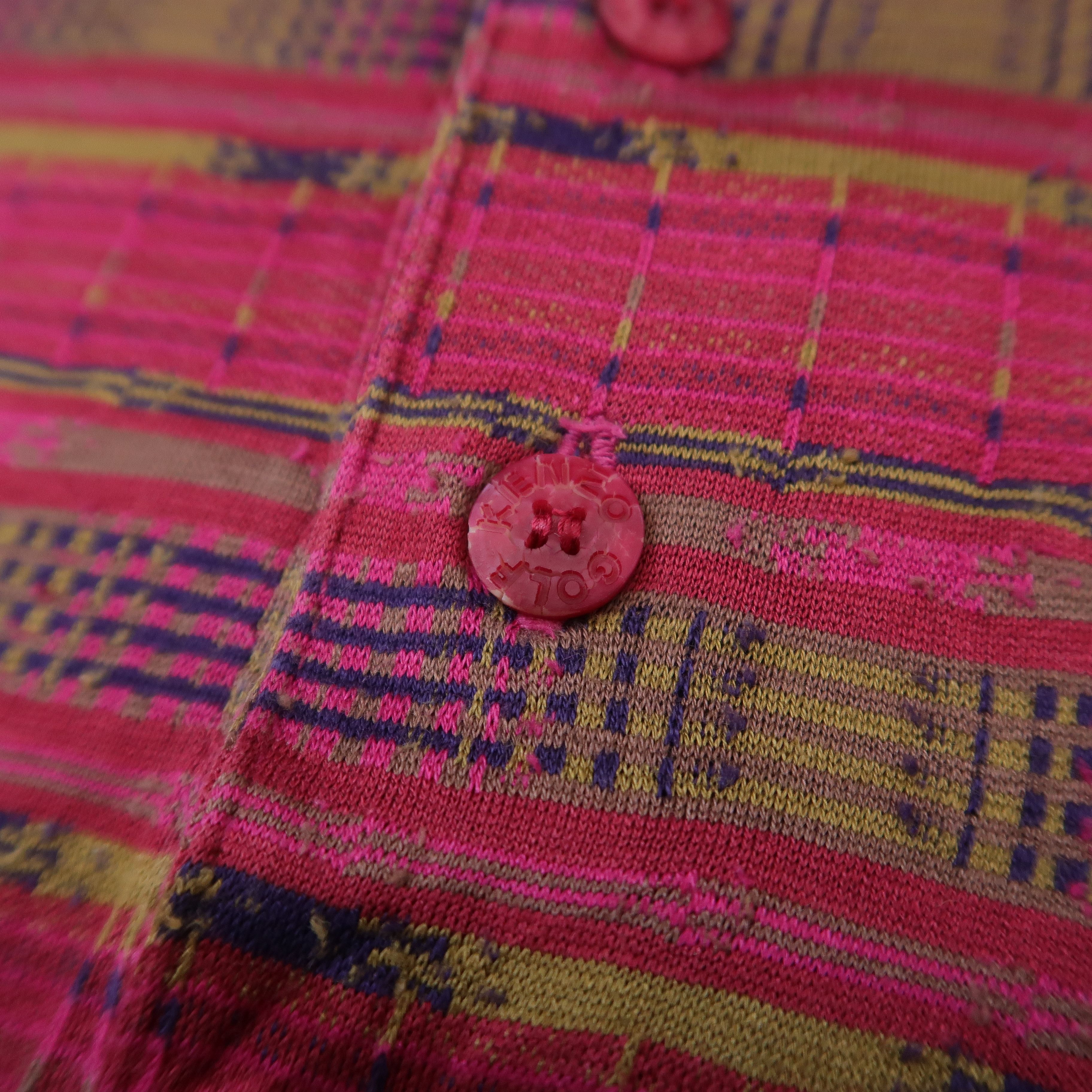 Kenzo 90s Kenzo Golf Psychedelic Ethnic Patterned Polo Shirt Size US M / EU 48-50 / 2 - 5 Thumbnail