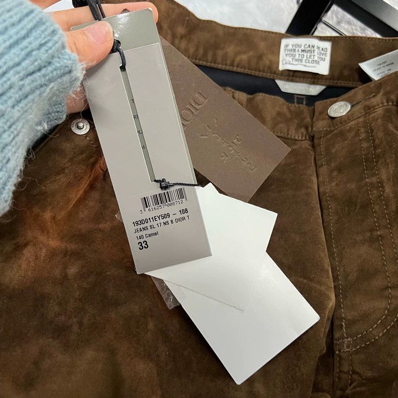 Dior Dior Co-branded brown embroidered trousers 2504-Nextarrow Size US 33 - 6 Thumbnail