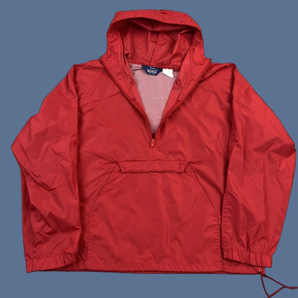 Vintage VINTAGE Woolrich Jacket Mens M Red 1/2 Zip Anorak Hiking 90s Woolen Mills Size US M / EU 48-50 / 2 - 1 Thumbnail