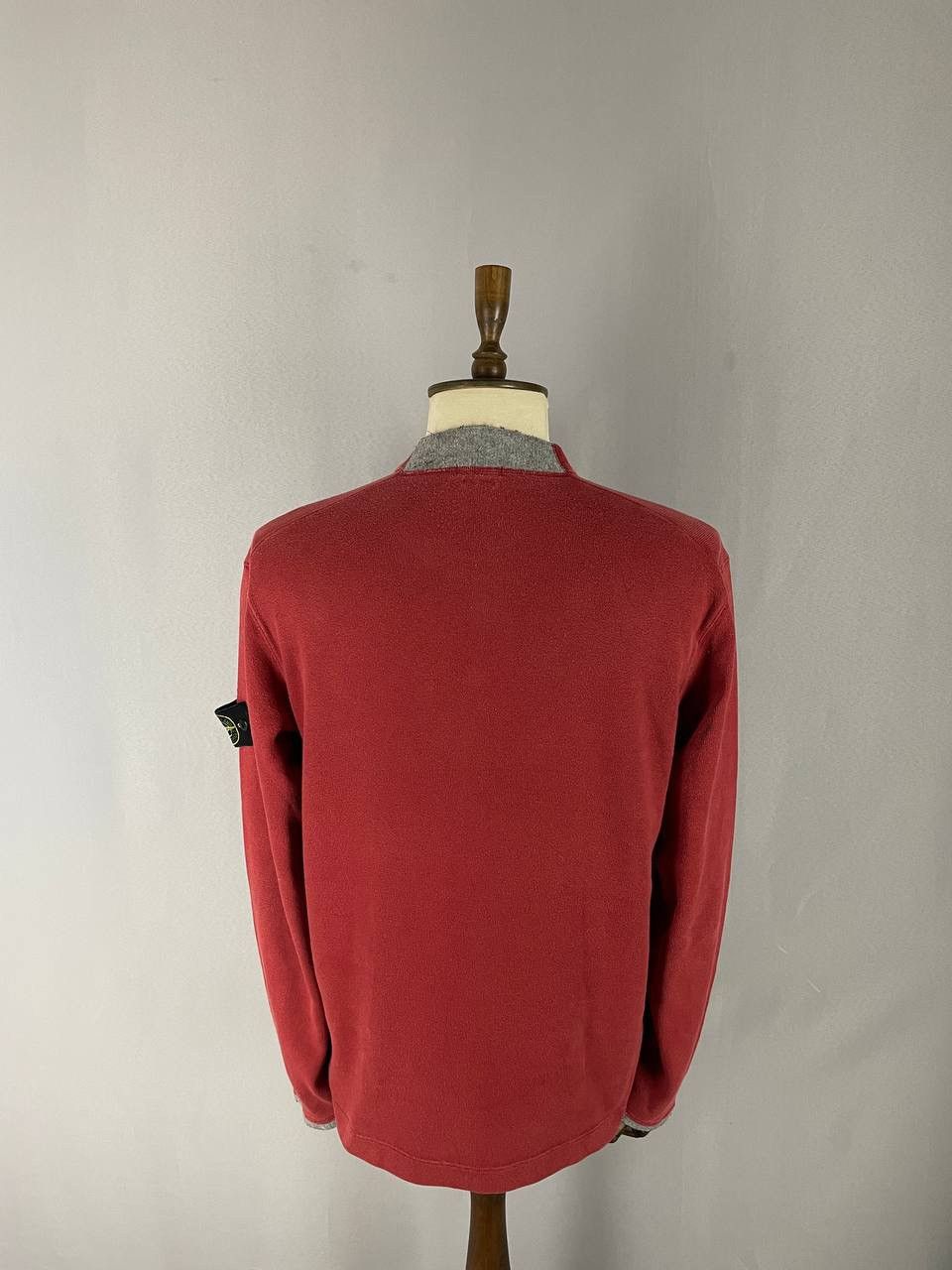 Stone Island Stone Island Sweatshirt Crewneck Sweater Red Vintage Size US L / EU 52-54 / 3 - 14 Thumbnail