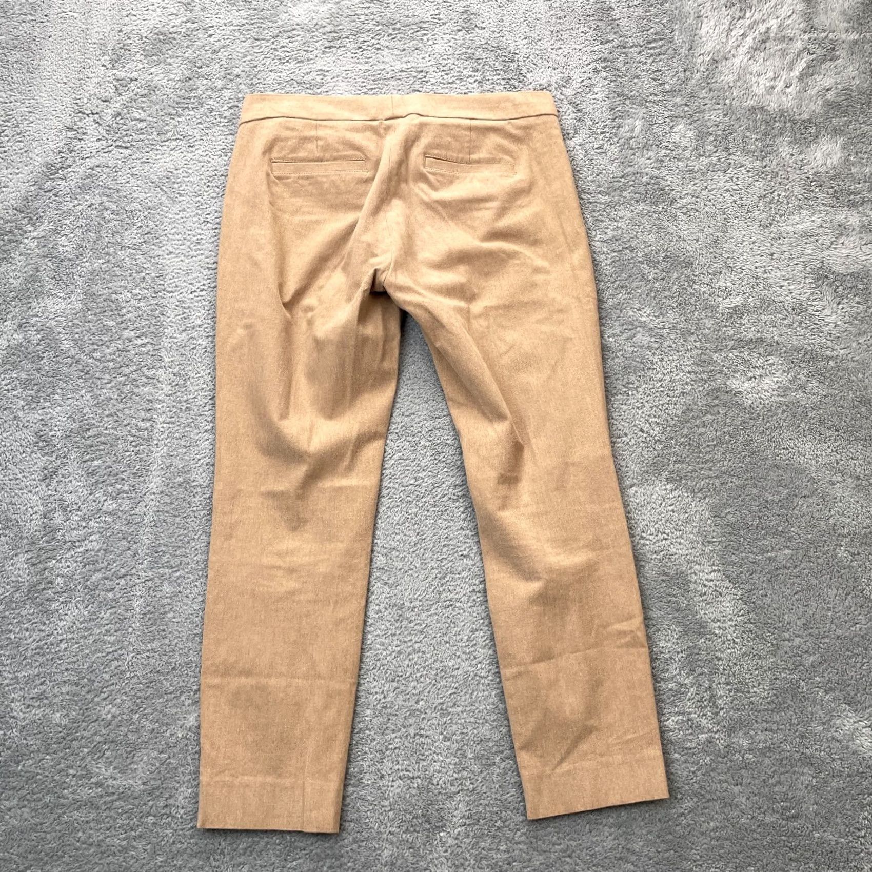Banana Republic Banana Republic Pants Womens 4 Beige Sloan Stretch Ankle Straight Leg Formal Slimming Pockets City Preppy Size 27" / US 4 / IT 40 - 2 Thumbnail