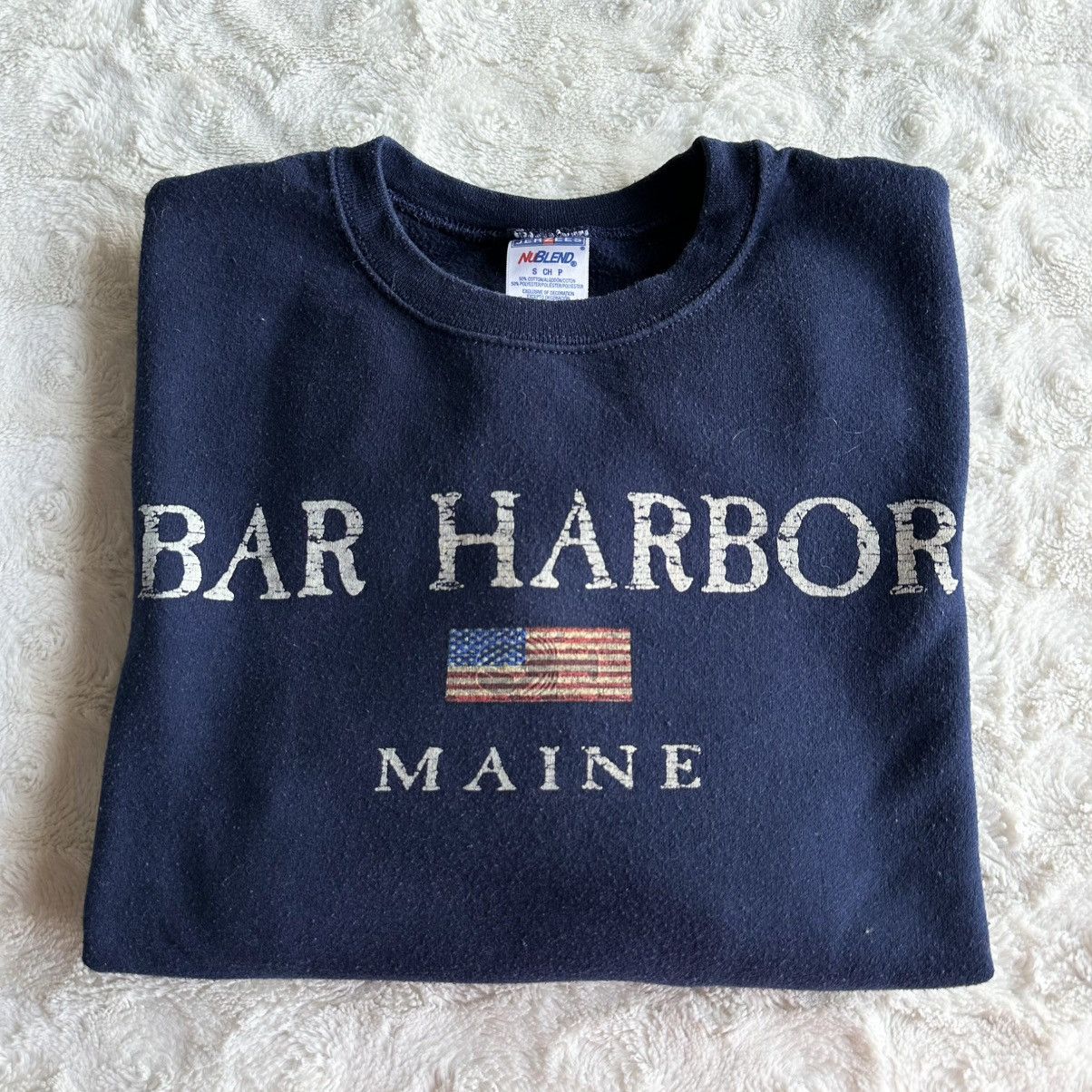Jerzees Vintage Bar Harbor Maine Crewneck Sweatshirt Women S Lobster Size S / US 4 / IT 40 - 1 Thumbnail