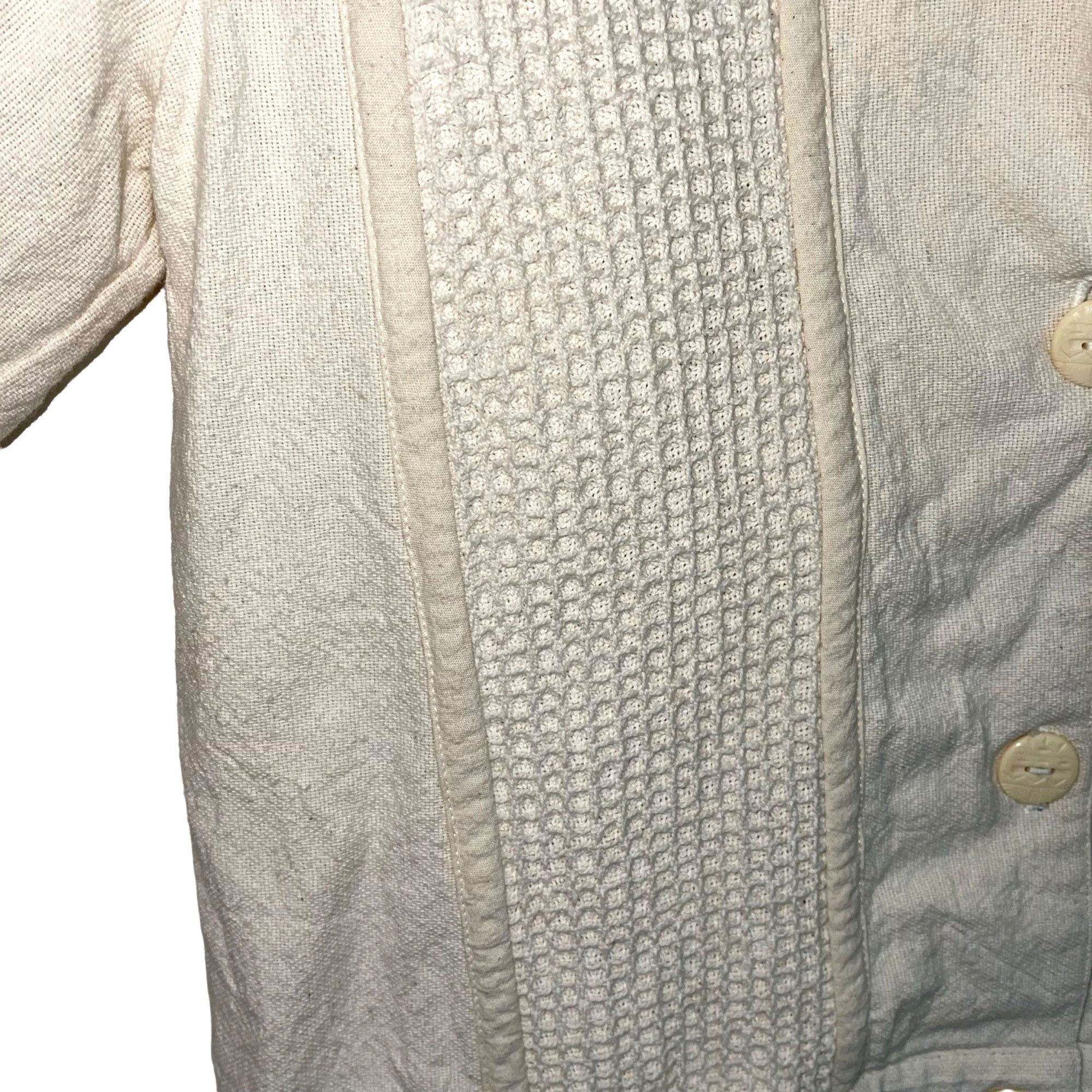 Vintage Martinez Vintage Womens Jacket Size Medium Cream Button Fron Size M / US 6-8 / IT 42-44 - 8 Thumbnail