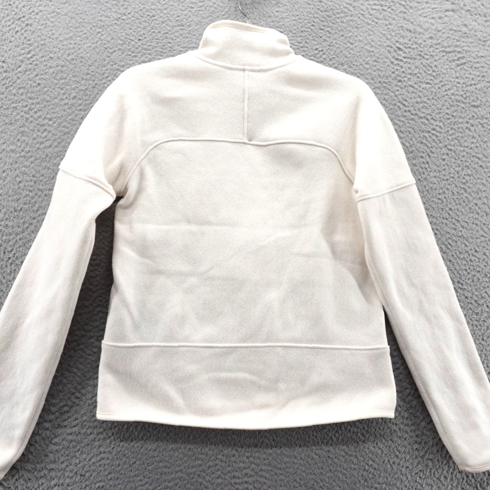 The North Face The North Face Womens XS Fleece Jacket Full Zip Mock Neck White Dune Cozy Size XS / US 0-2 / IT 36-38 - 4 Thumbnail