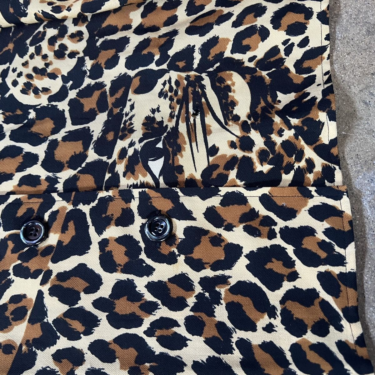 Saint Laurent Paris Saint Laurent FW 1986 Leopard Shirt Size US M / EU 48-50 / 2 - 3 Thumbnail