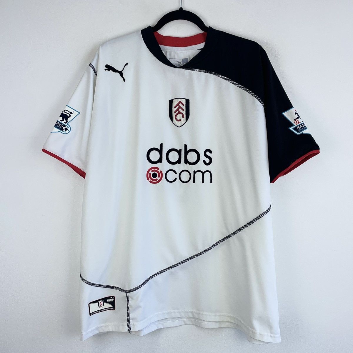 Puma Vintage Fulham Andy Cole Home Jersey Shirt Rare 2004/2005 Size US XL / EU 56 / 4 - 2 Thumbnail