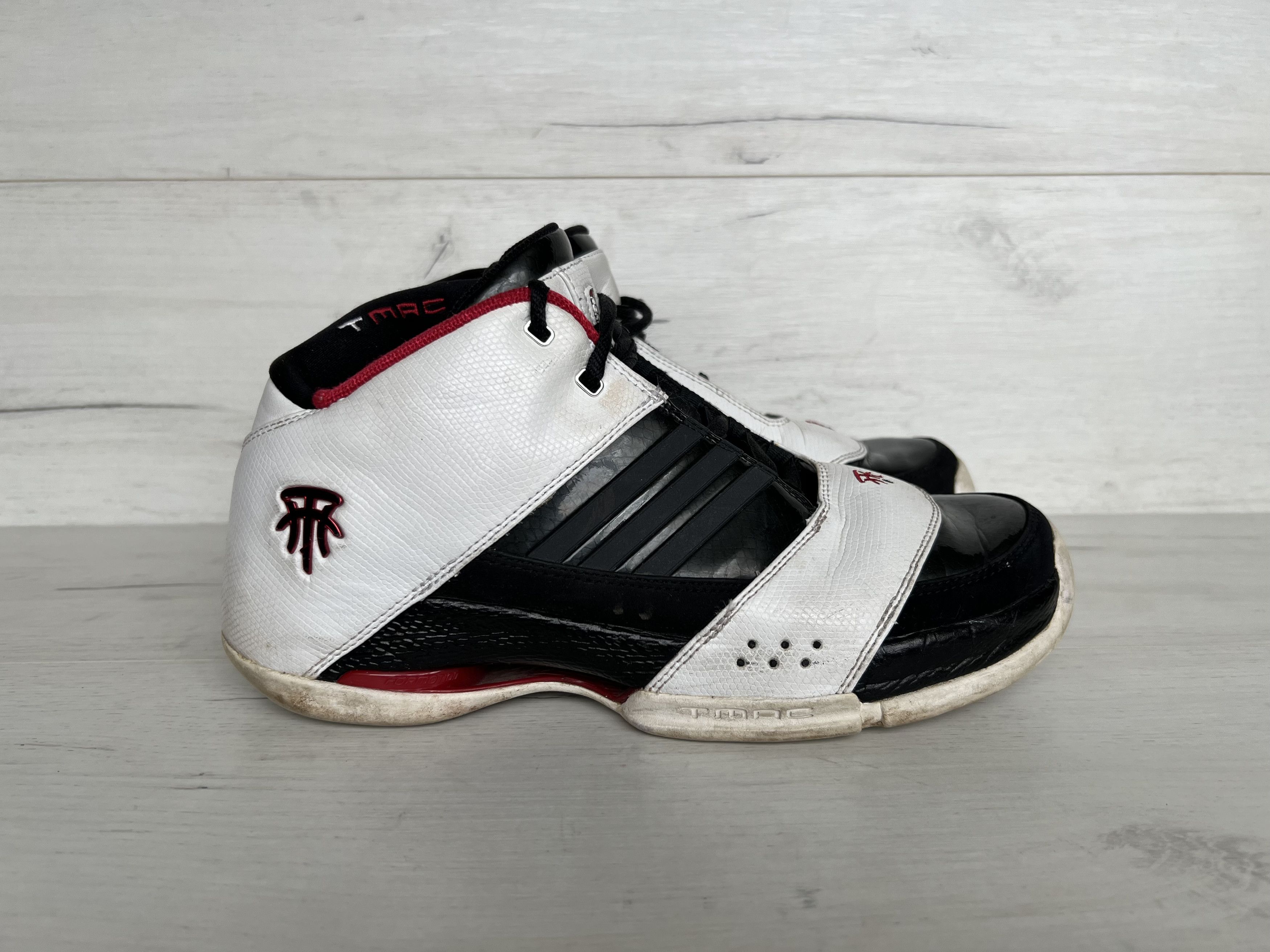Adidas ADIDAS 2007 TMAC 6 Tracy McGrady 466152 BLACK WHITE RED Size US 9.5 / EU 42-43 - 2 Thumbnail