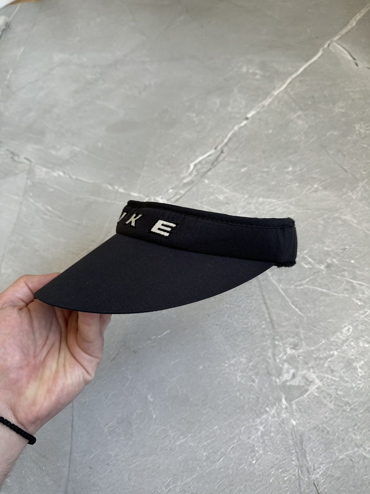 Nike Vintage 90s Nike Visor Hat Cap Spellout Swoosh Size ONE SIZE - 6 Thumbnail