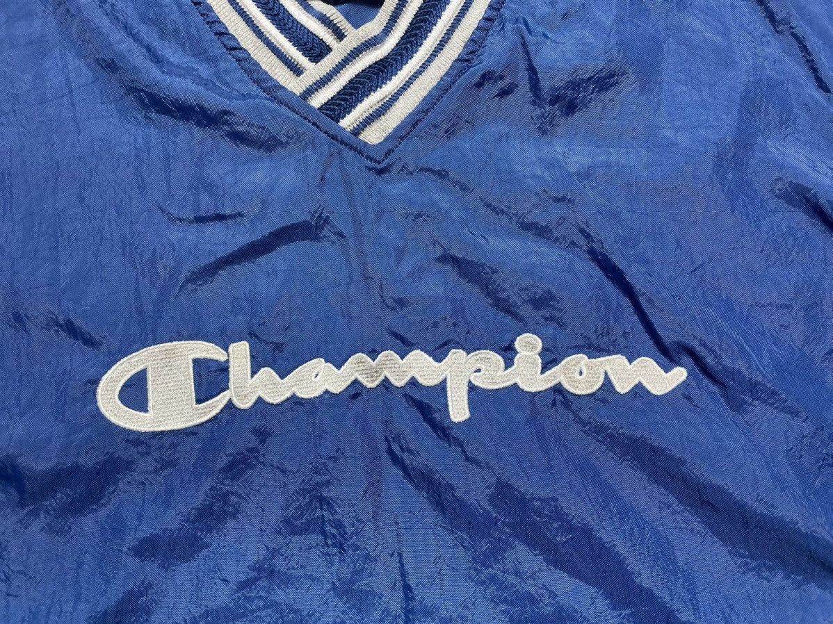 Champion × Vintage Vintage Nylon Anorak Champion Big Logo Jacket Rare Size US L / EU 52-54 / 3 - 8 Thumbnail