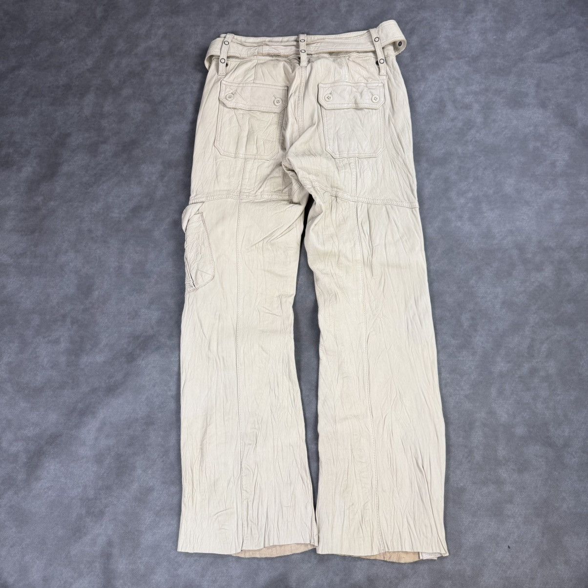 Japanese Brand Rare Koji Tachiyama Flare Light Leather Flared Pants Size US 28 / EU 44 - 5 Thumbnail