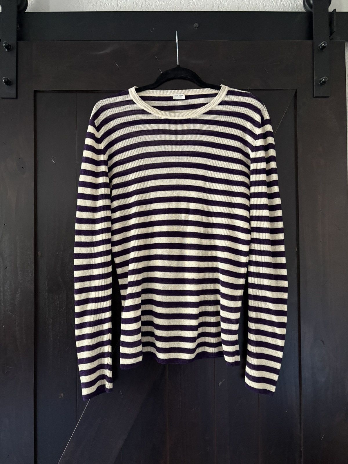 Saint Laurent Paris SS21 saint laurent striped knit sweater Size US M / EU 48-50 / 2 - 1 Thumbnail