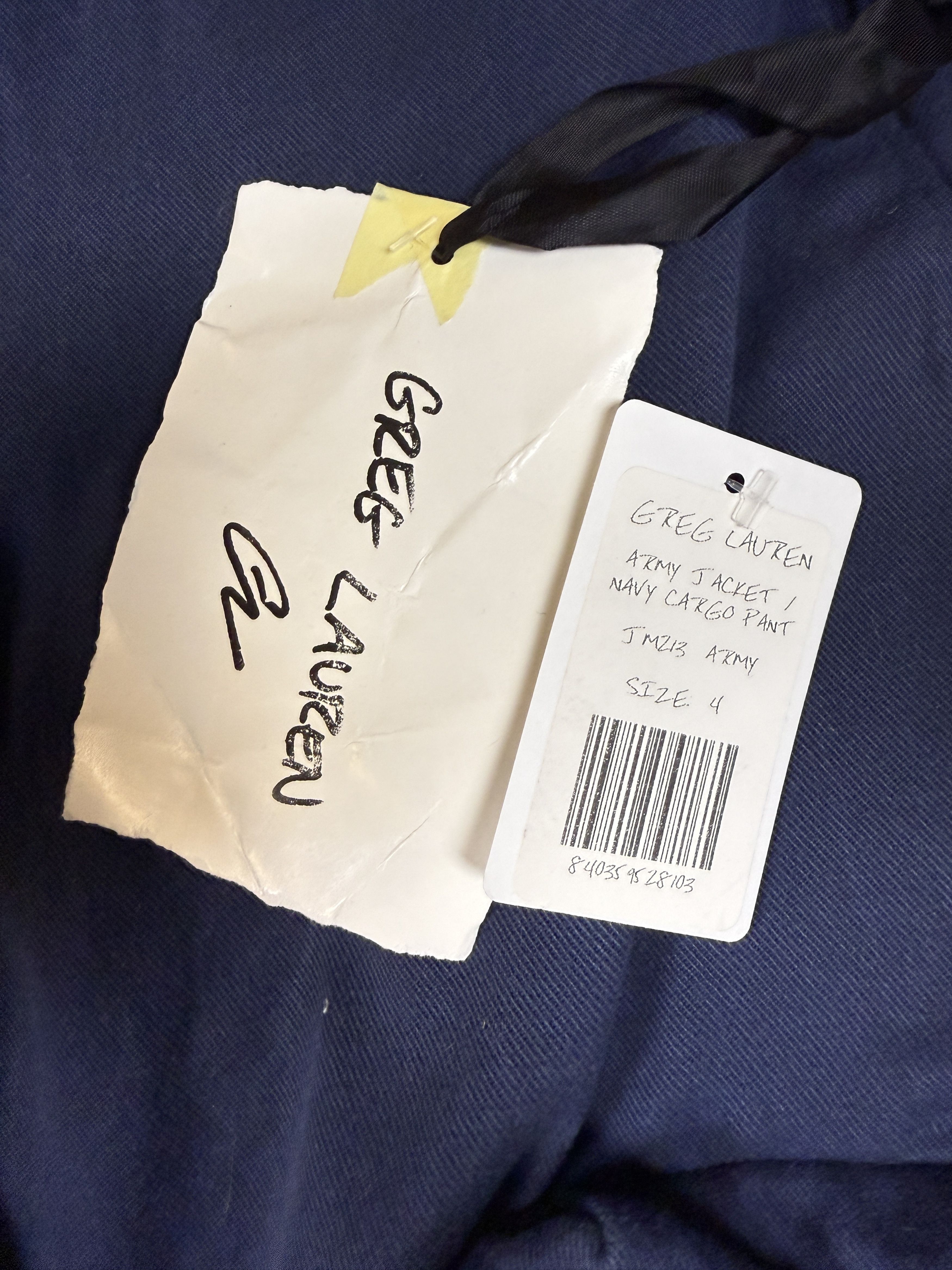 Greg Lauren $1250 Greg Lauren Army Jacket Navy Cargo Pant Size US 36 / EU 52 - 12 Thumbnail