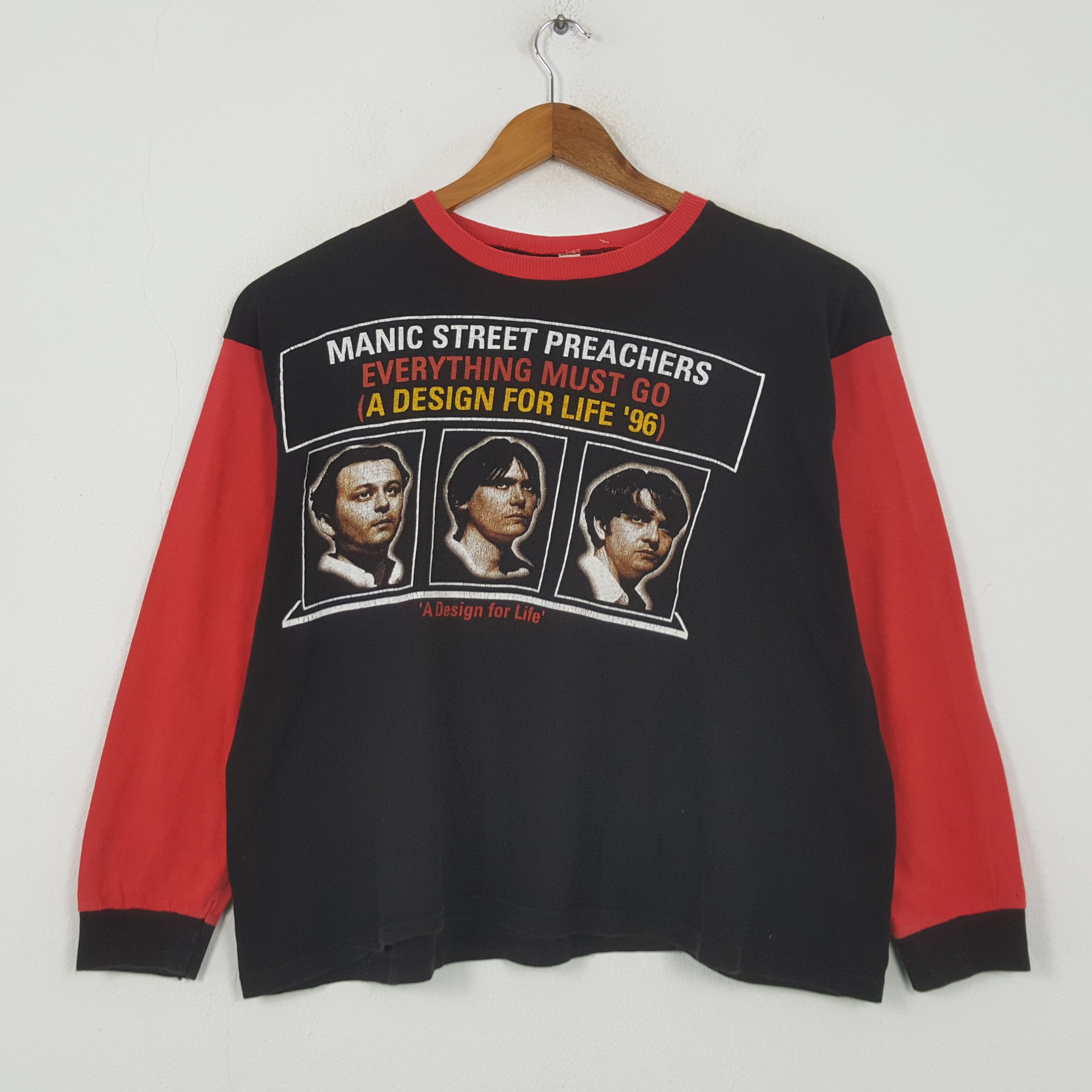 Band Tees Vintage 90's Manic Street Preachers Welsh Rock Band Tees 32 Size US XL / EU 56 / 4 - 1 Thumbnail