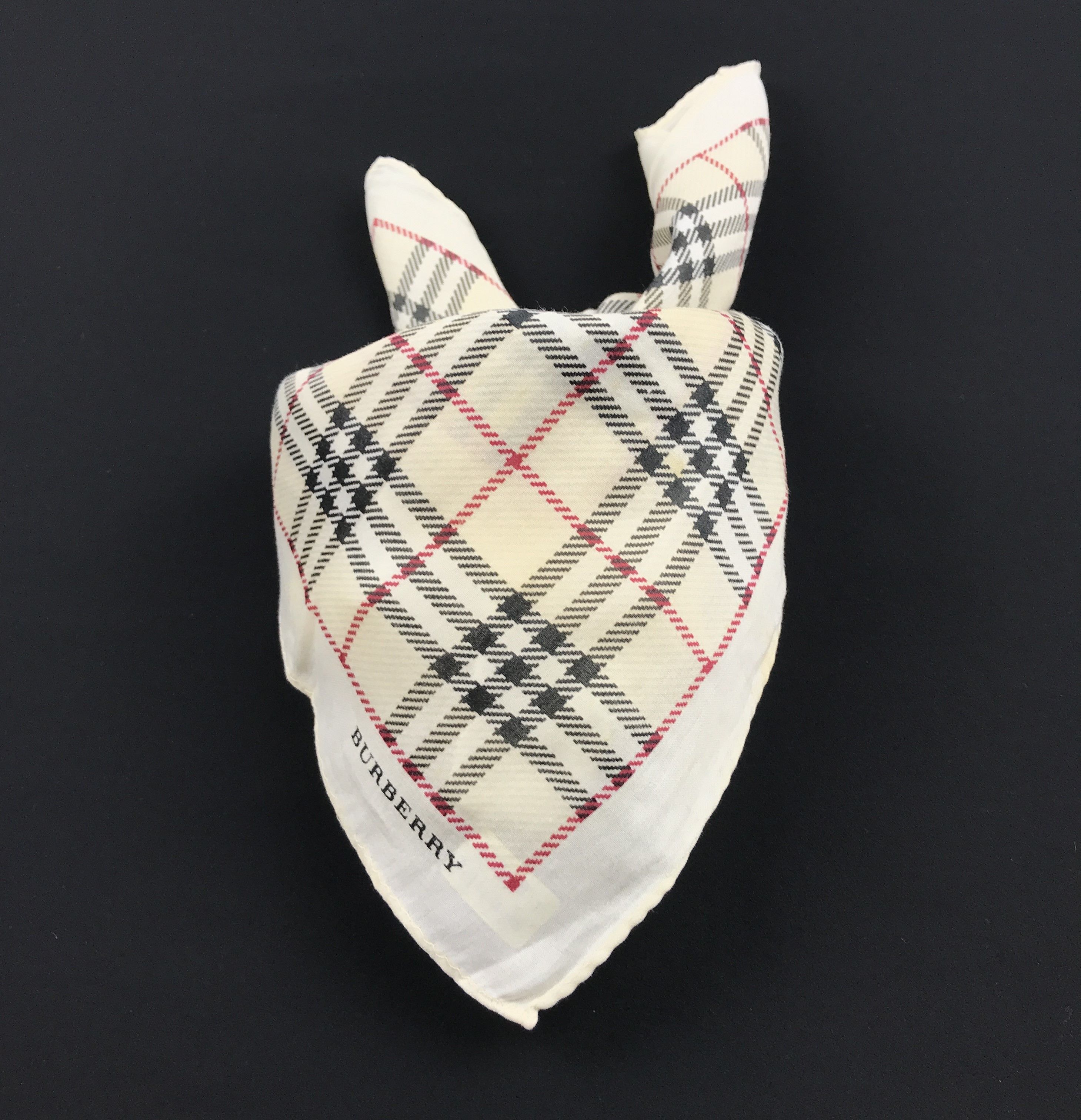 Burberry × Vintage Vintage Burberry Bandana Neckerchief Handkerchief Size ONE SIZE - 4 Thumbnail