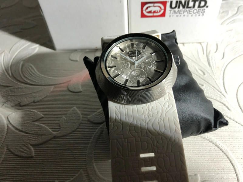 Designer Unltd Marc Ecko Unisex Quartz Watch and White Silicon Size ONE SIZE - 11 Thumbnail