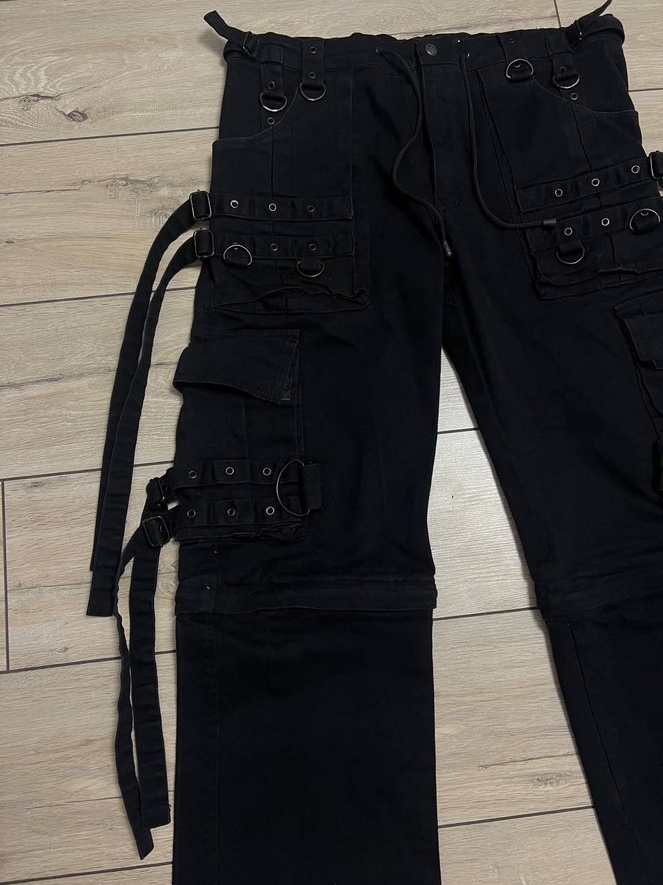 Japanese Brand Gothicana by EMP Y2K Bondage Strap Cargo Pant 38x34 Size US 38 / EU 54 - 3 Thumbnail