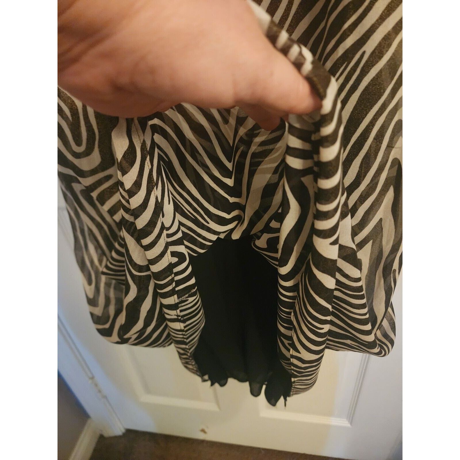 Michael Kors Michael Kors Sheer Long Dress Womens Med. Animal Print Size M / US 6-8 / IT 42-44 - 4 Thumbnail