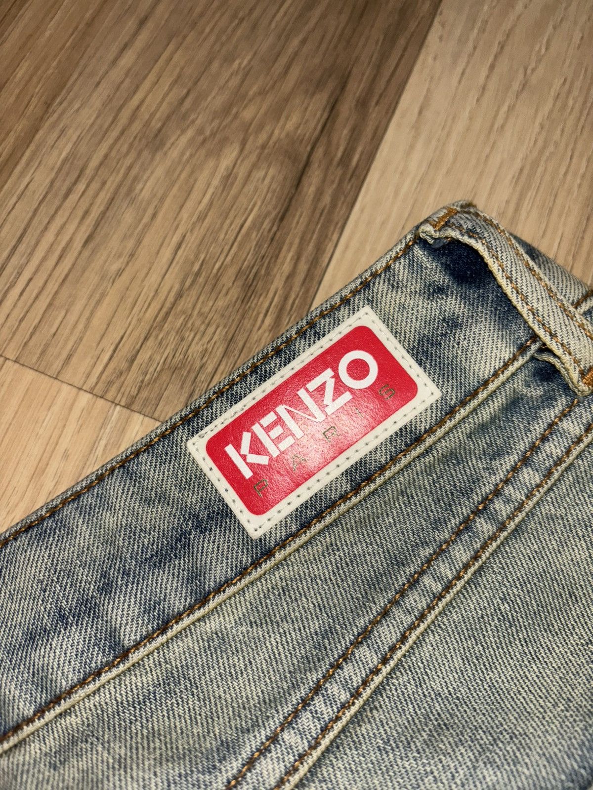 Kenzo Kenzo Bara mid-rise slim-fit jeans Denim Size US 32 / EU 48 - 6 Thumbnail