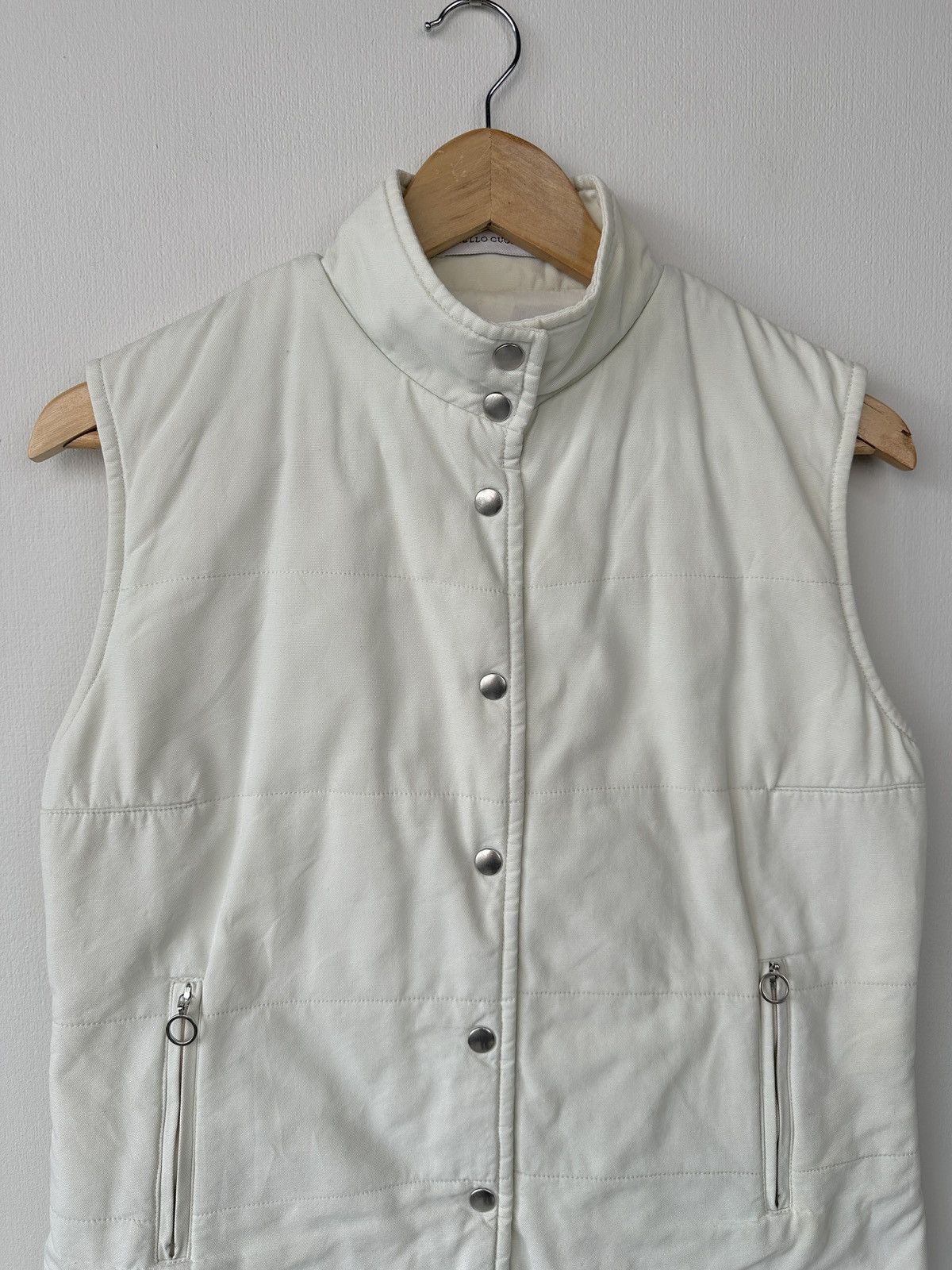 Brunello Cucinelli Vintage BRUNELLO CUCINELLI Cotton Women’s Vest Jacket Gilet Size L / US 10 / IT 46 - 7 Thumbnail