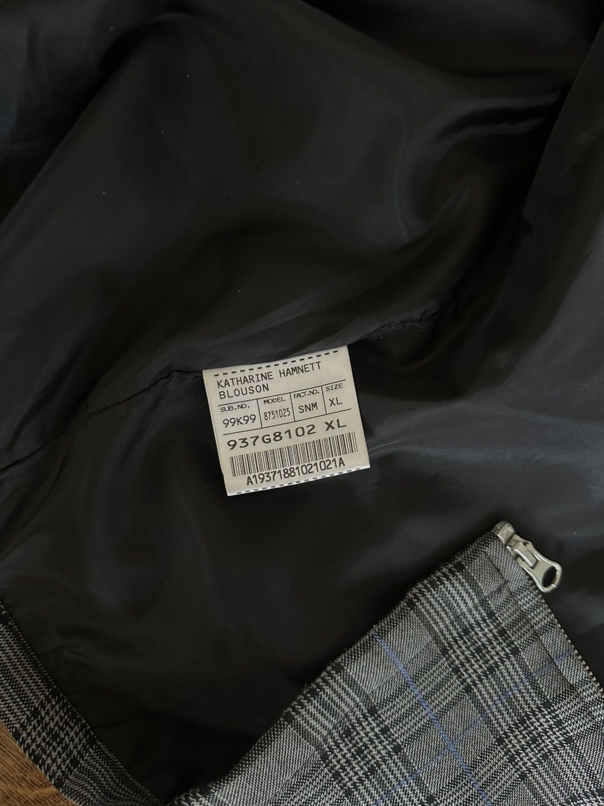 Katharine Hamnett London Katharine Hamnett Lab Plaid Blouson Jacket Sz XL Size US L / EU 52-54 / 3 - 4 Thumbnail