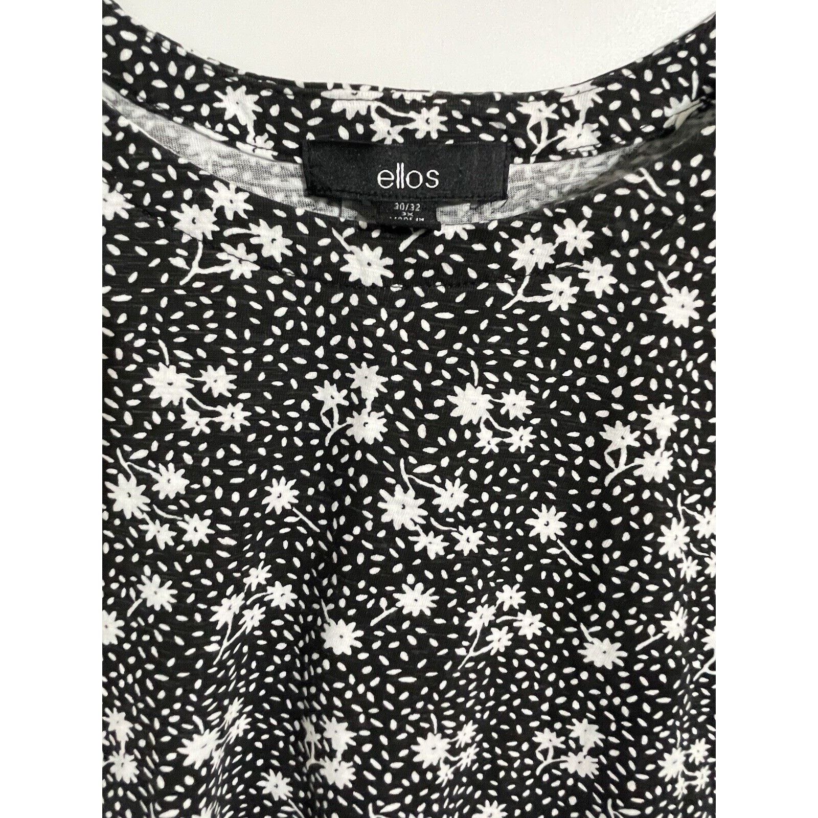 Other Ellos Top Womens Plus 3X 30/32 Daisies Garden Cottagecore Size 3XL / US 20-22 - 4 Thumbnail
