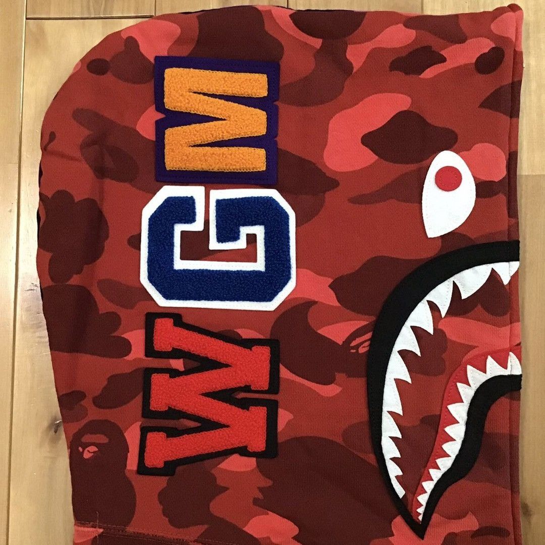Bape BAPE Shark full zip hoodie crazy camo a bathing ape Size US XL / EU 56 / 4 - 4 Thumbnail