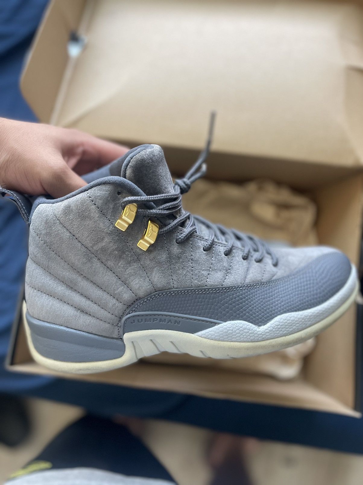Jordan Brand Air Jordan 12 Retro Dark Grey Size US 8.5 / EU 41-42 - 1 Thumbnail