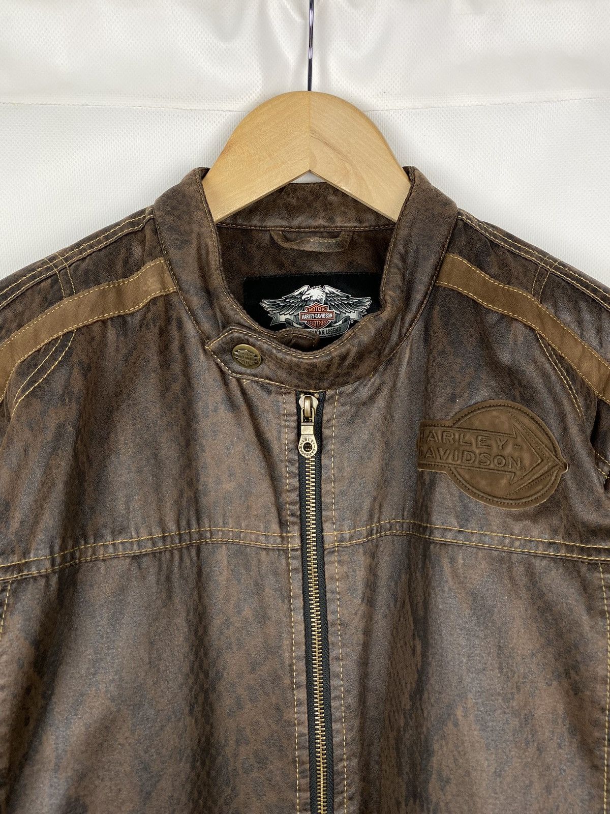 Harley Davidson Harley Davidson men’s biker bomber jacket size L Size US L / EU 52-54 / 3 - 8 Thumbnail