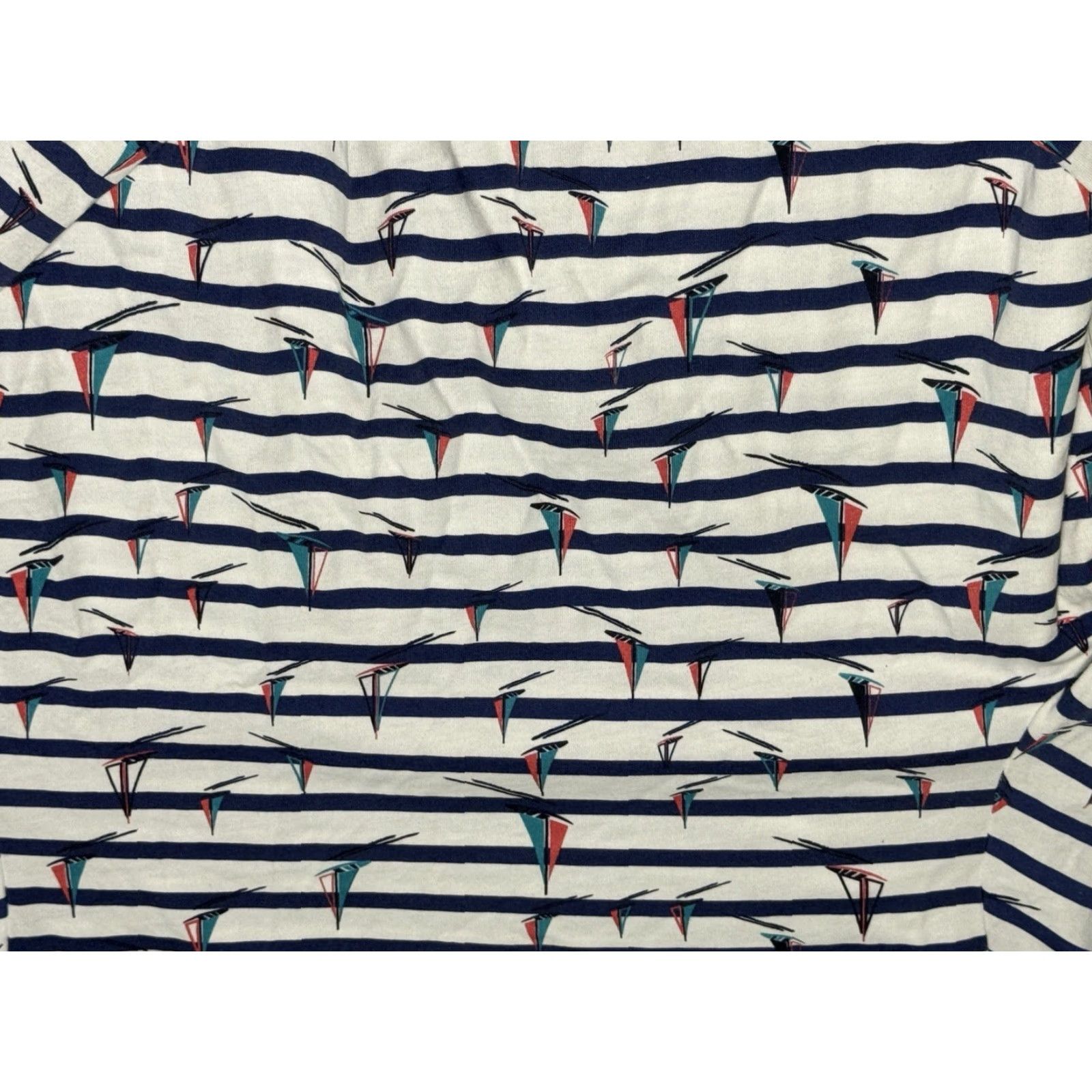 Saint James VINTAGE Saint-James Women’s Cotton Long Sleeve T-Shirt Nautical Striped Sailboats Size 12 Size XL / US 12-14 / IT 48-50 - 2 Thumbnail