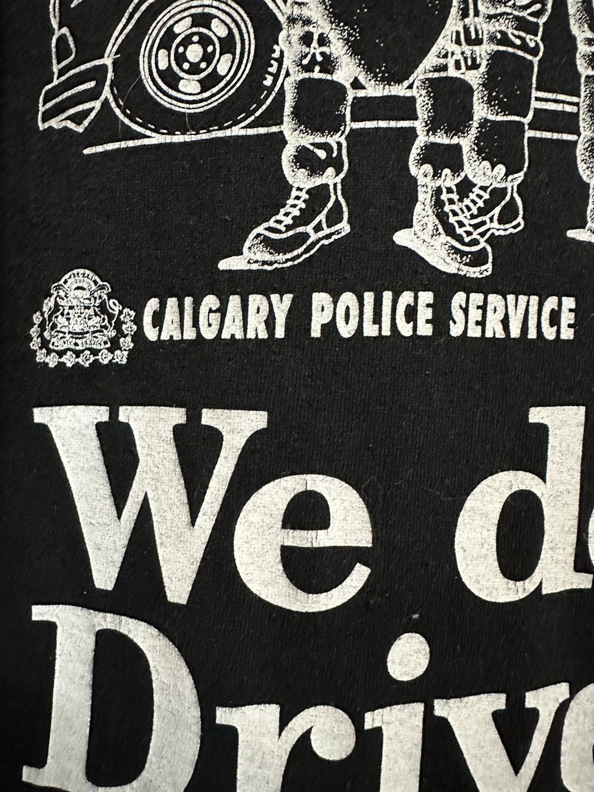 Vintage Vintage Calgary Police Tshirt We Don’t Do Drive Bys Grail Size US L / EU 52-54 / 3 - 5 Thumbnail