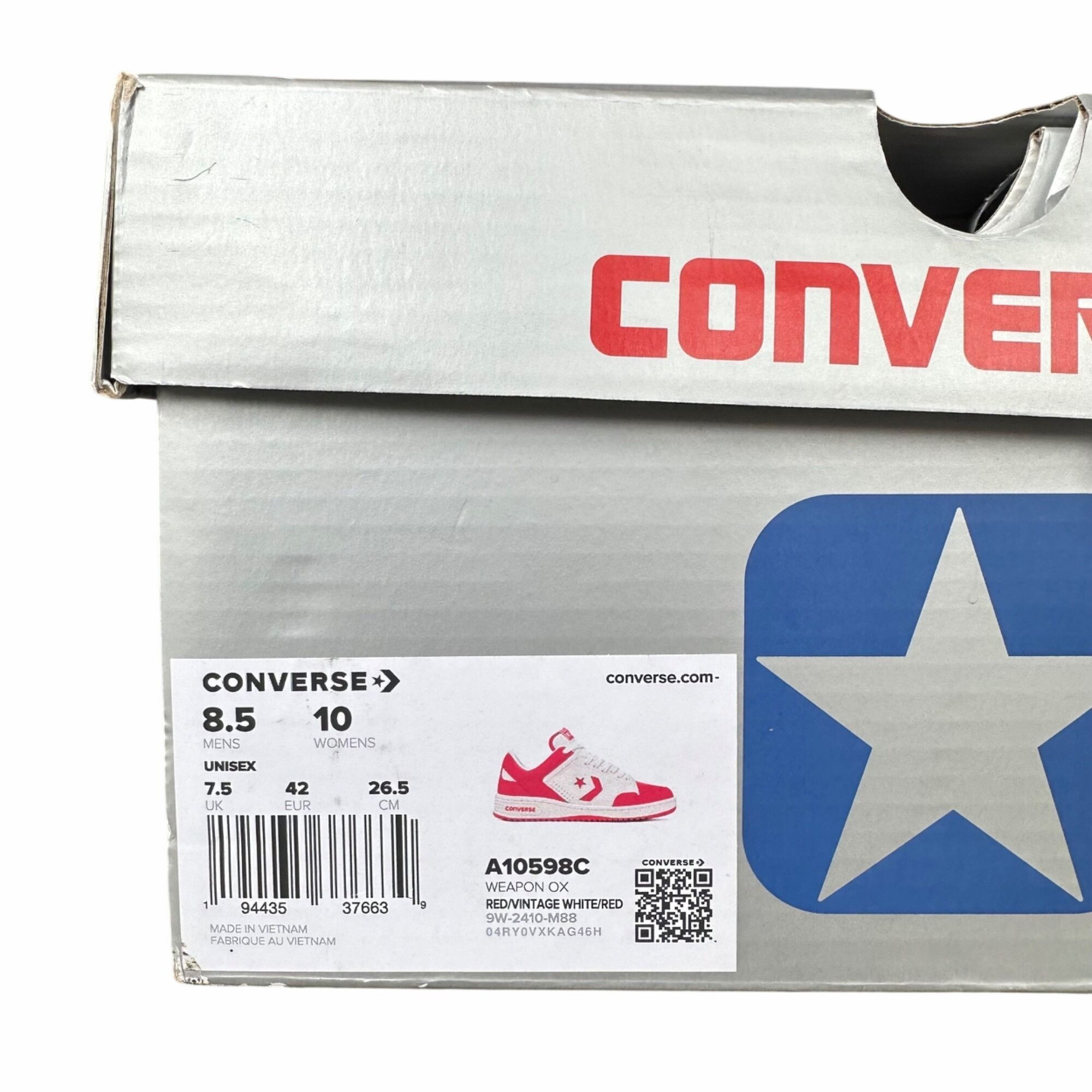 Converse Converse Weapon Low Red White 10 Womens Shoes Bird Magic Erv Size US 10 / IT 40 - 8 Thumbnail