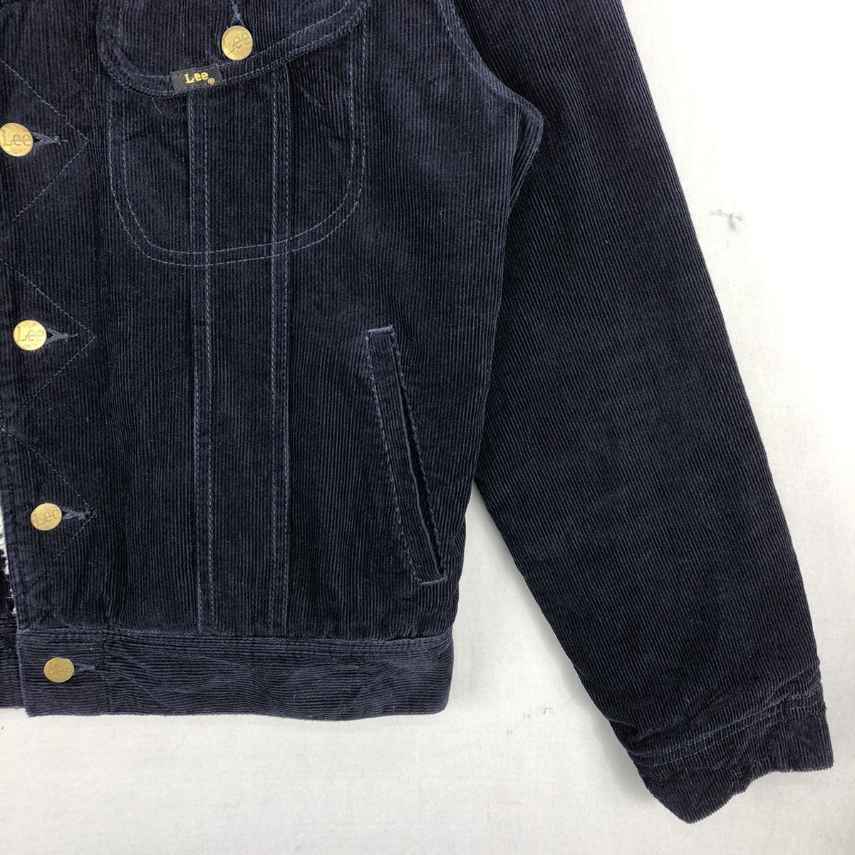 Lee Vintage 90's Lee Storm Rider Corduroy Sherpa Lining Jacket Size US M / EU 48-50 / 2 - 3 Thumbnail