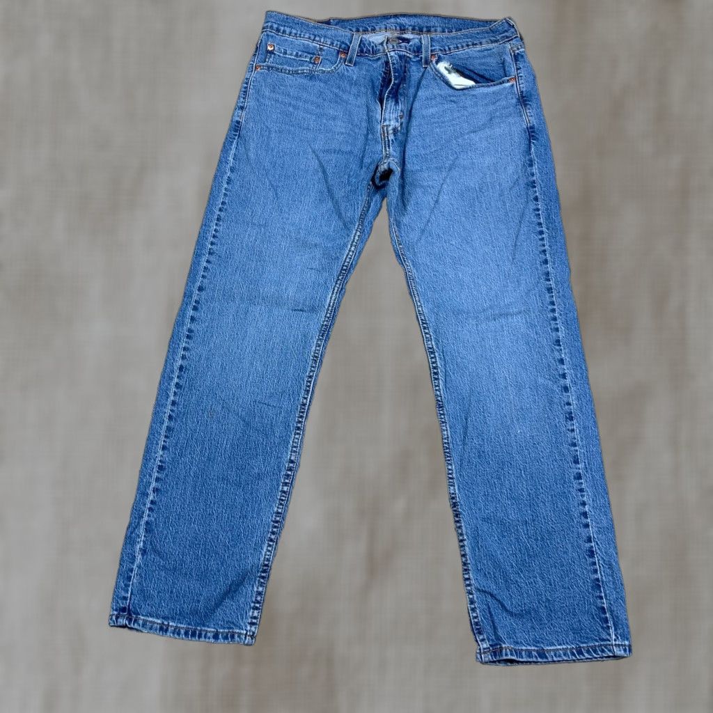 Levi's Levi's 559 Jeans Men 33x30 Relaxed Fit Medium Wash Distressed Baggy Work Wear Adult Denim 5-Pocket Straight Casual Streetwear Mens Size US 33 - 1 Thumbnail