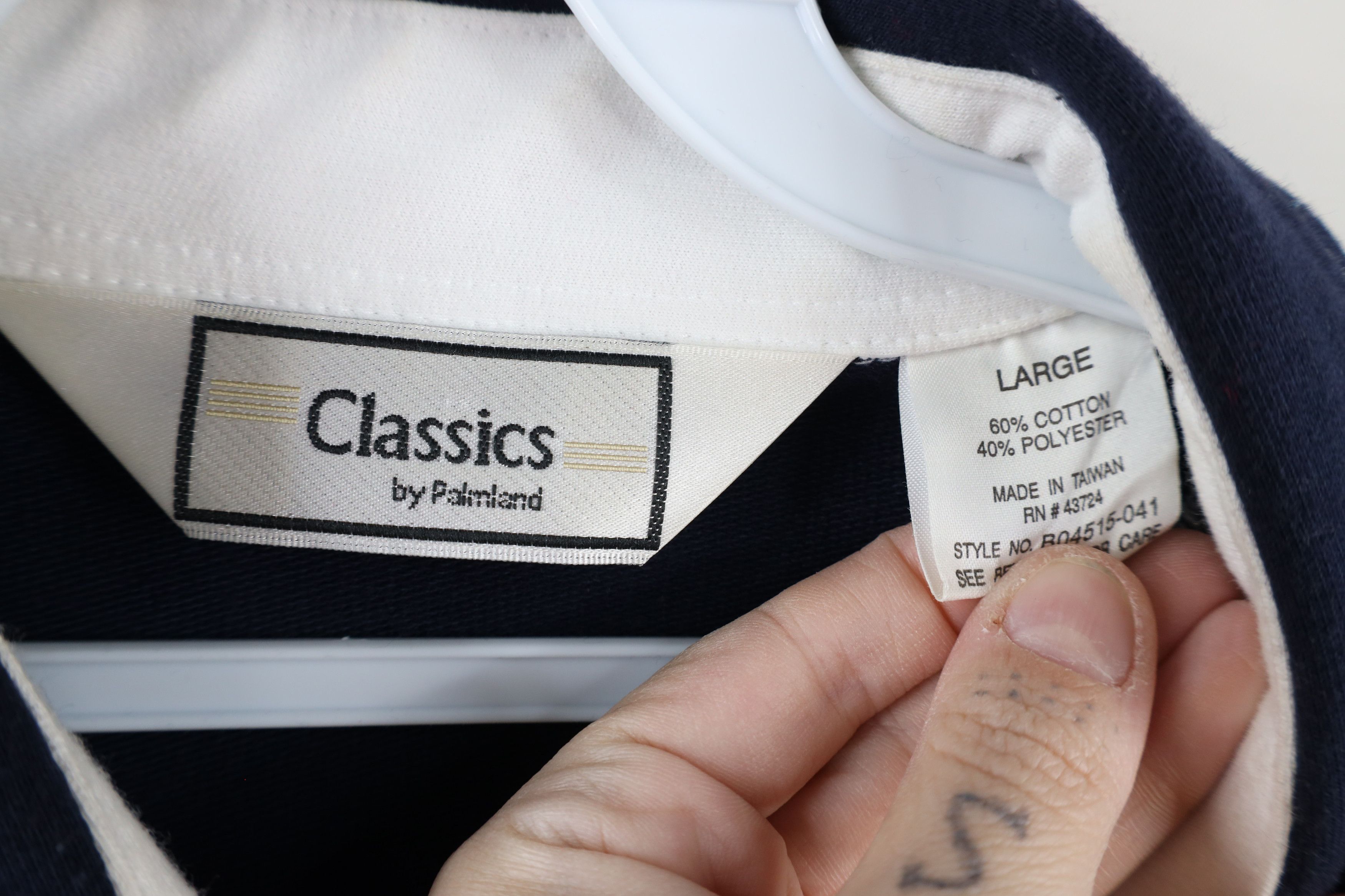 Vintage Vintage 90s Streetwear Block Collared Pullover Polo Shirt Size US L / EU 52-54 / 3 - 9 Thumbnail