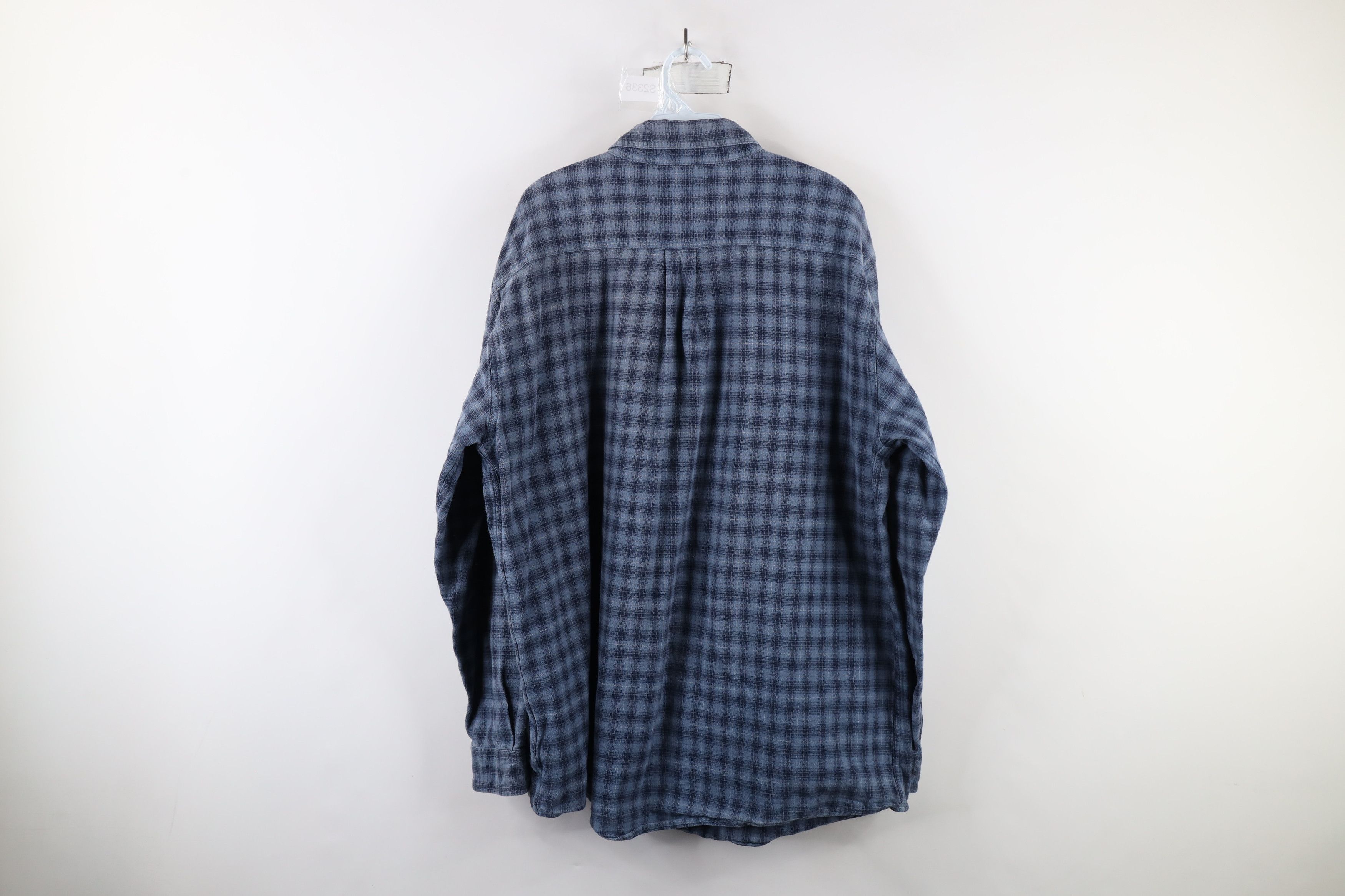 Carhartt × Vintage Vintage Carhartt Out Flannel Button Down Shirt Blue Plaid Size US XL / EU 56 / 4 - 8 Thumbnail