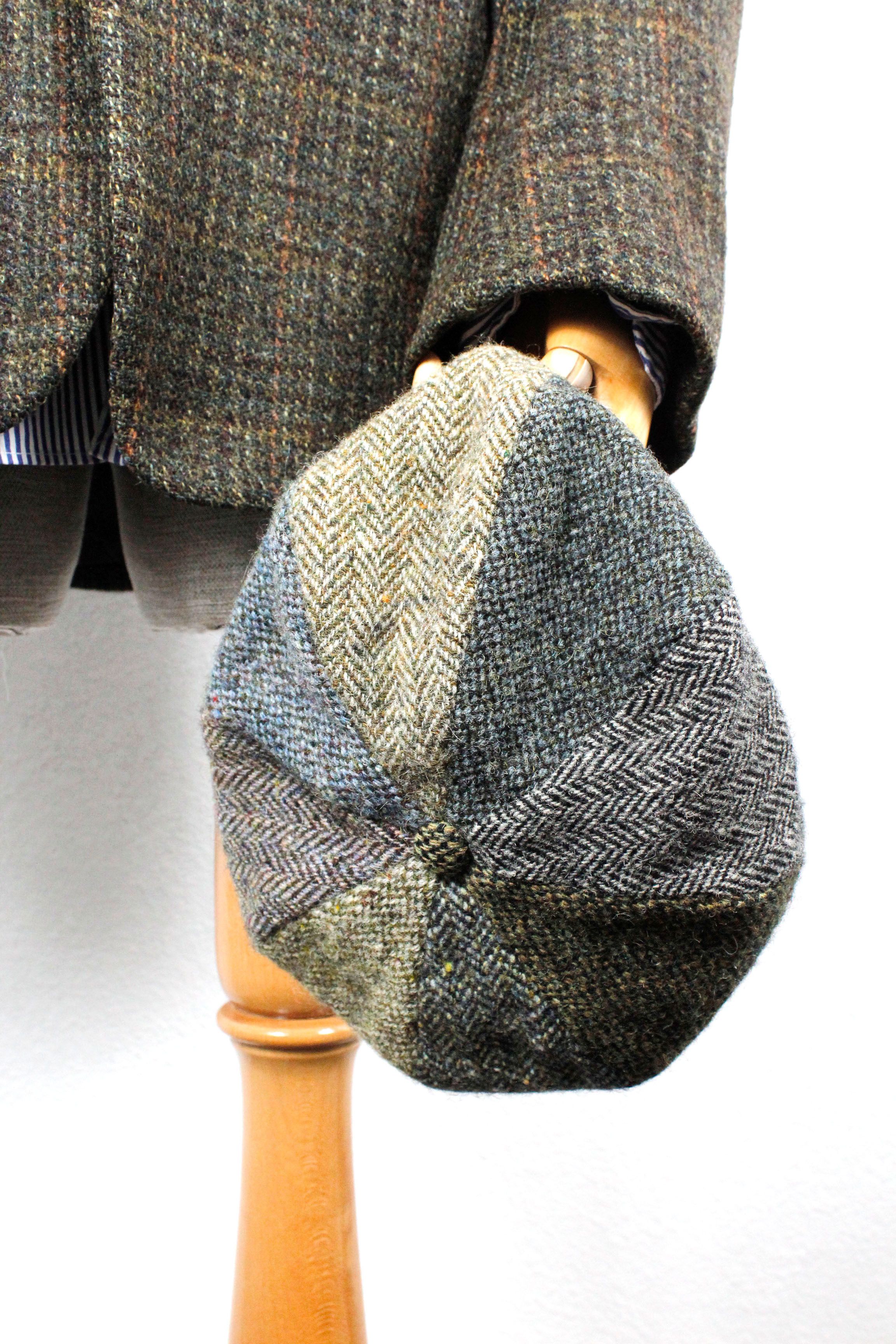 Harris Tweed Harris Tweed Patchwork Baker Boy Flat Cap Hat Peaky Blinders Size ONE SIZE - 7 Thumbnail