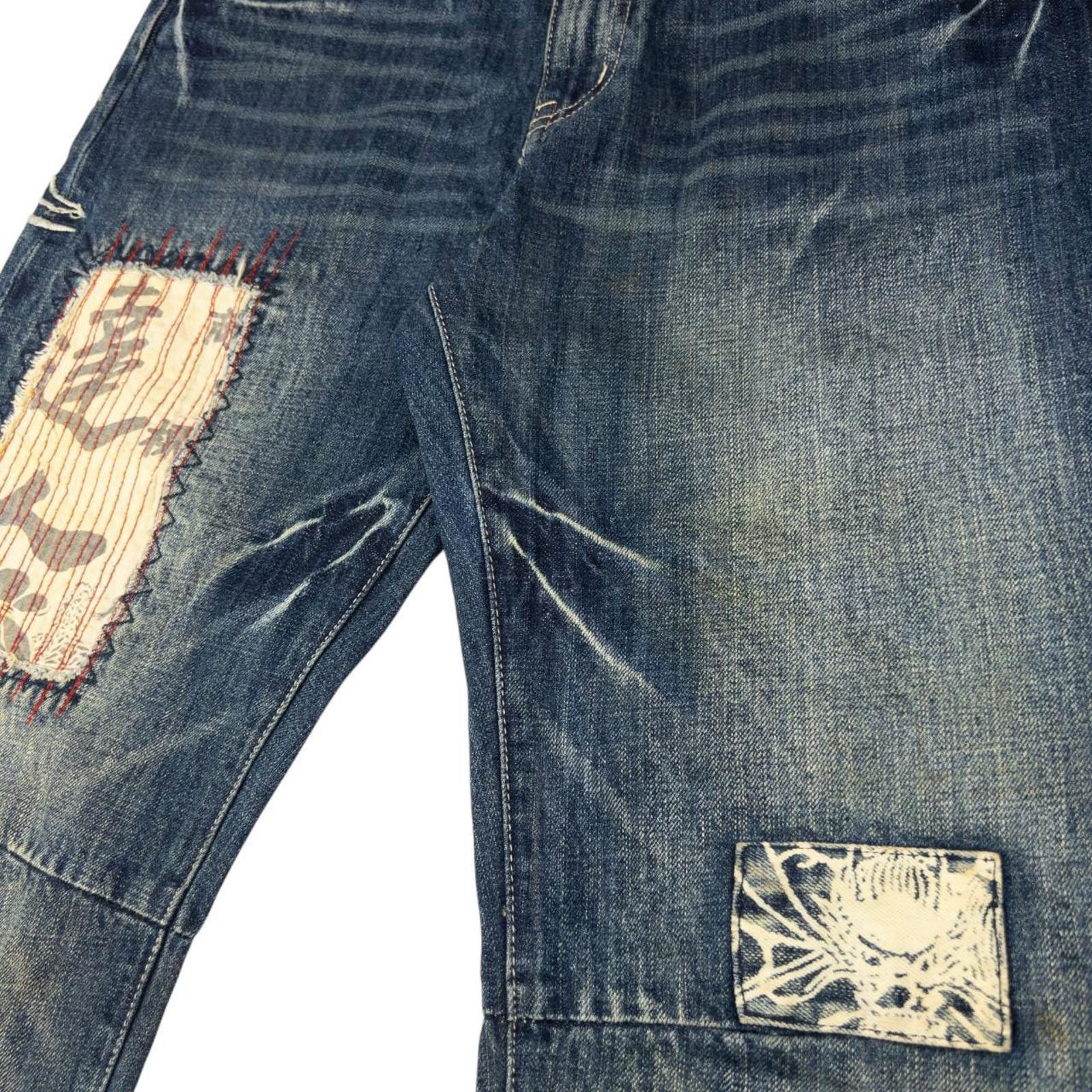 Other Vintage Big Train Embroidered Japanese Denim Jeans Size W33 Size US 33 - 5 Thumbnail