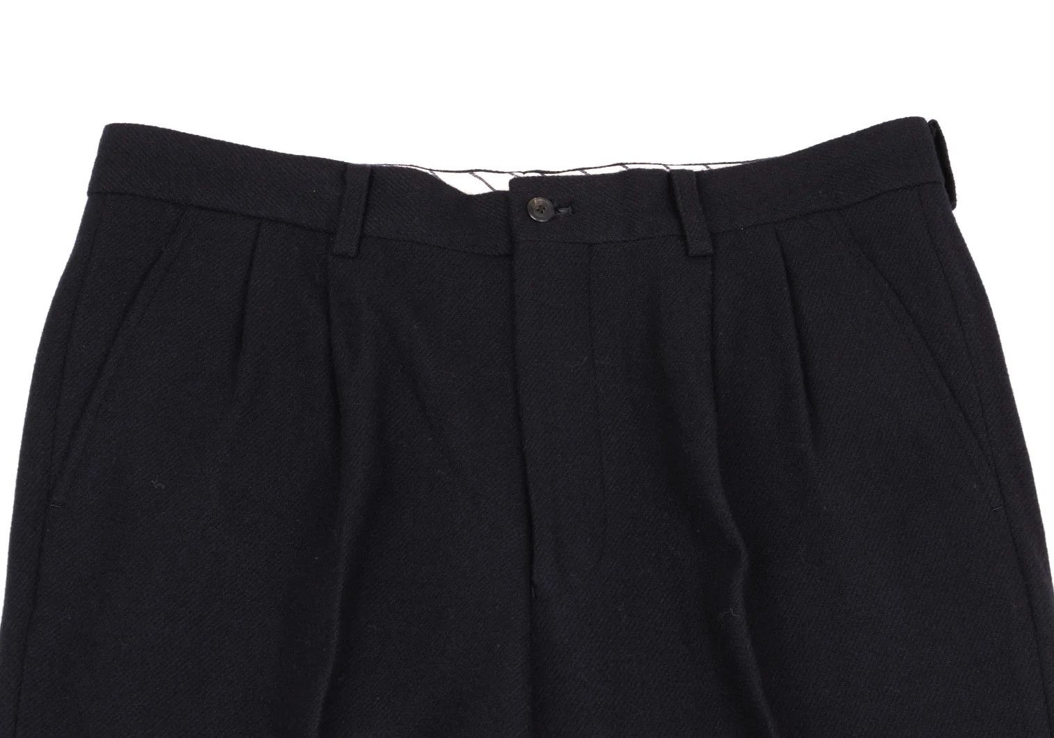 Issey Miyake Wool Two-Tuck Pants in Navy XL Size US 38 / EU 54 - 2 Thumbnail