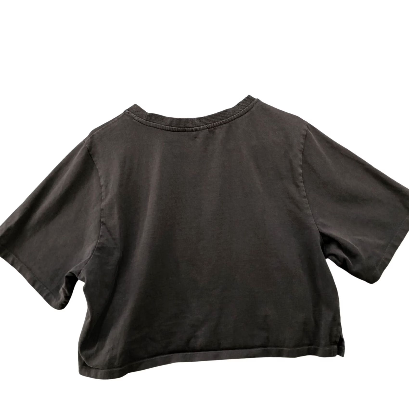 Onia Onia Cropped T Shirt Womens Large L Dark Gray Crewneck Short Sleeve Relaxed Size L / US 10 / IT 46 - 2 Thumbnail