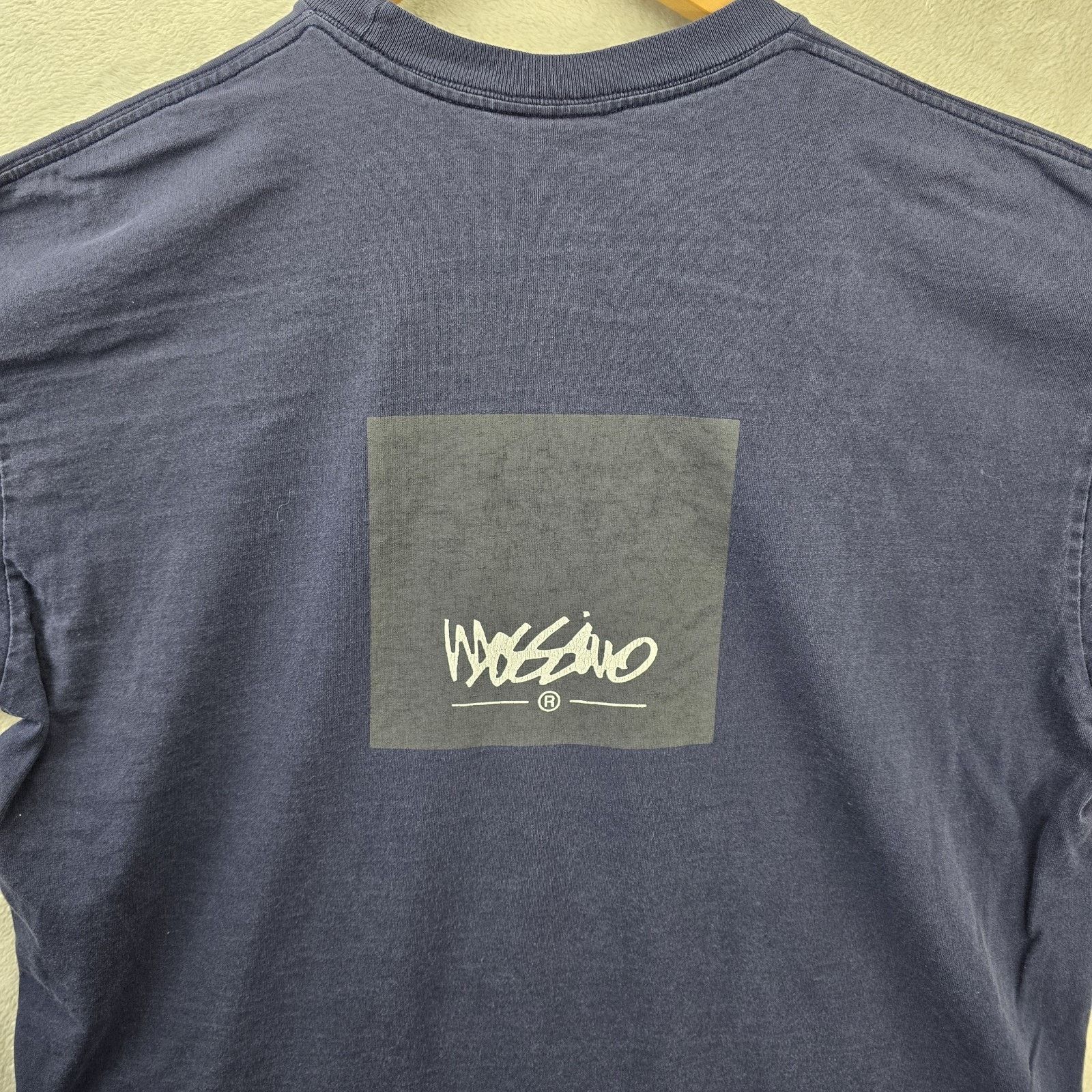 Mossimo Vintage Mossimo Box Logo Shirt XL Navy Blue Surf Skater 90s Size US XL / EU 56 / 4 - 7 Thumbnail