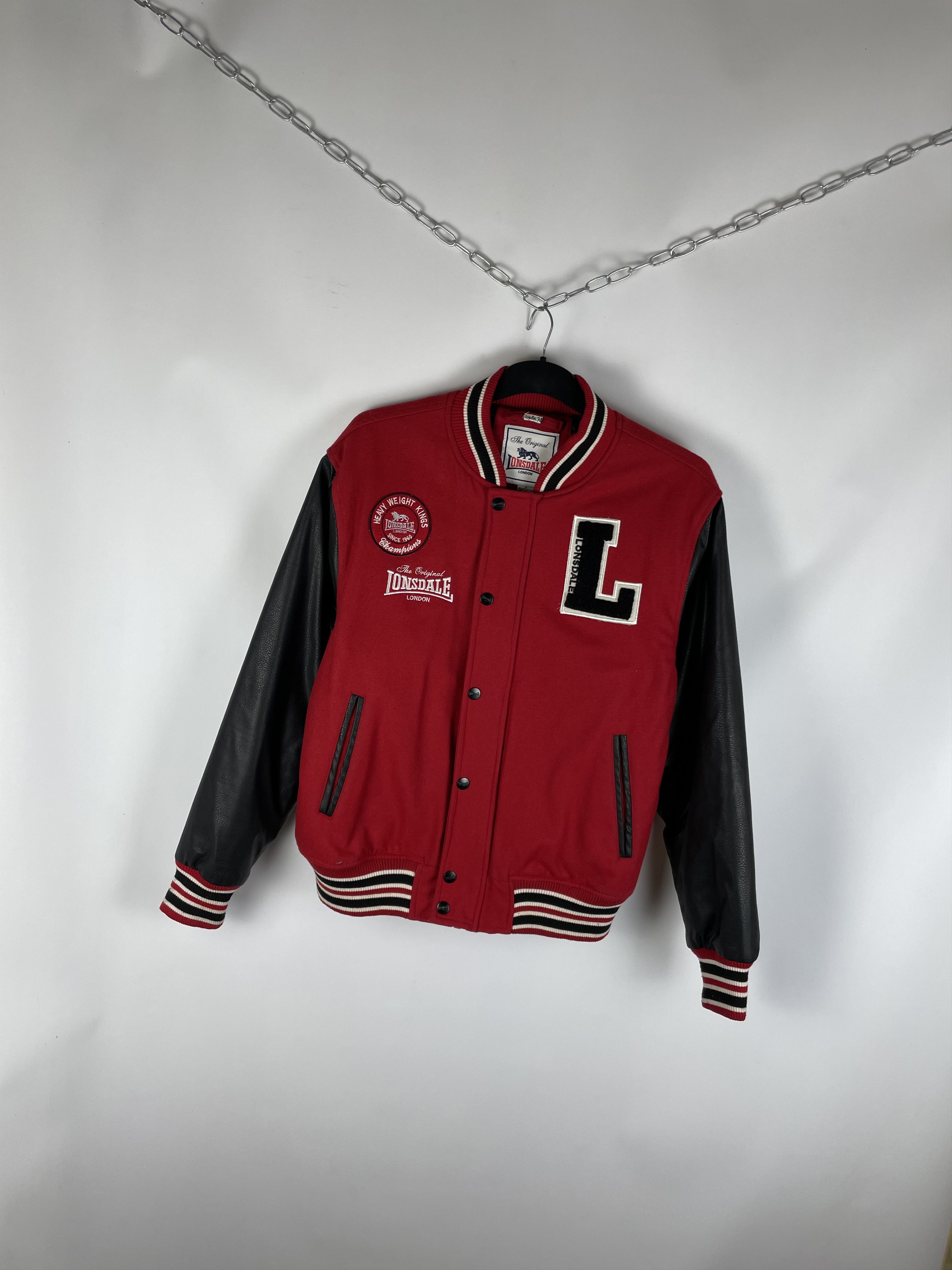 Lonsdale Vintage Lonsdale London Big Logo Bomber Jacket 90s Size US XL / EU 56 / 4 - 2 Thumbnail